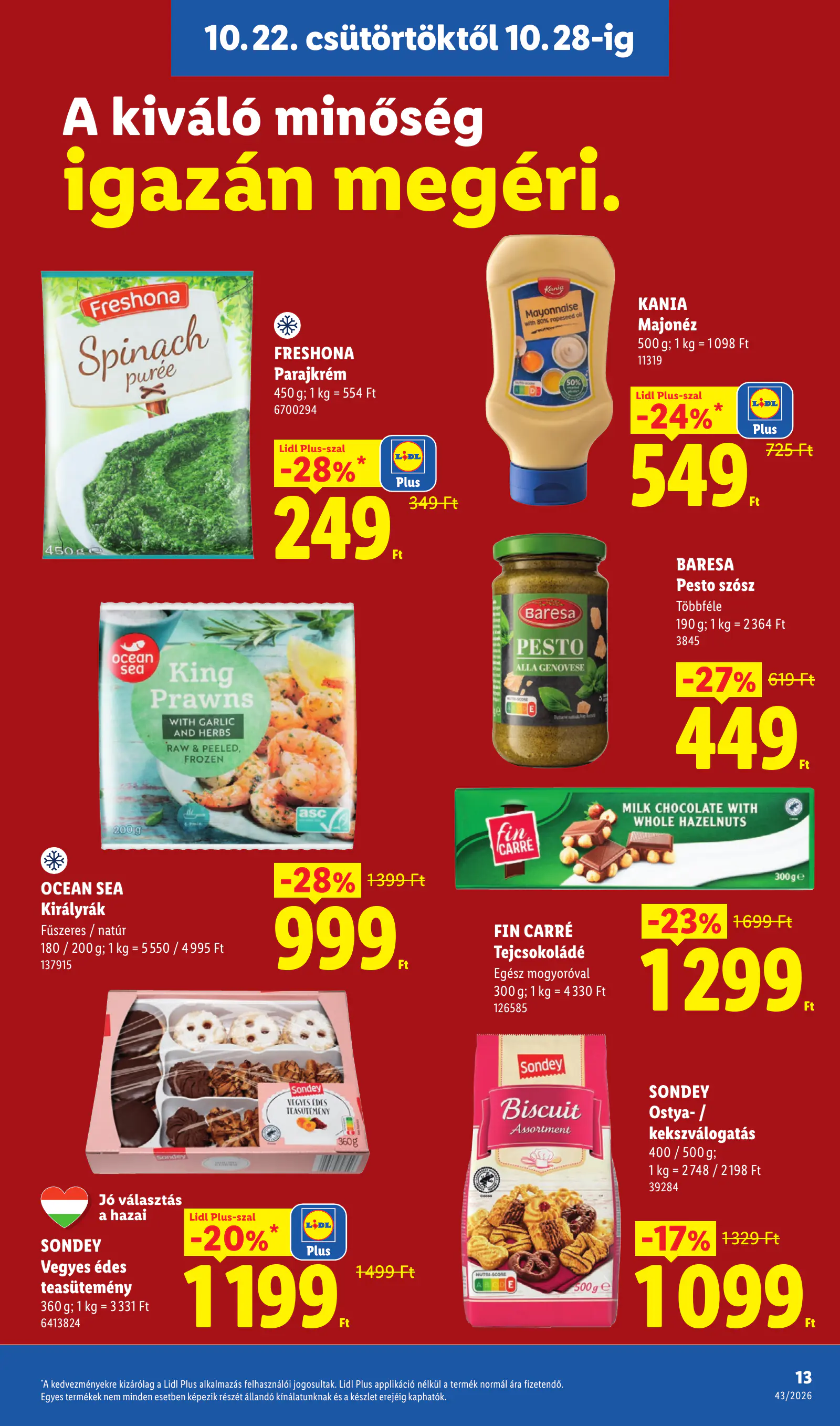 Lidl akciós újság, 43. hét, 13. oldal (okt. 22–28.)