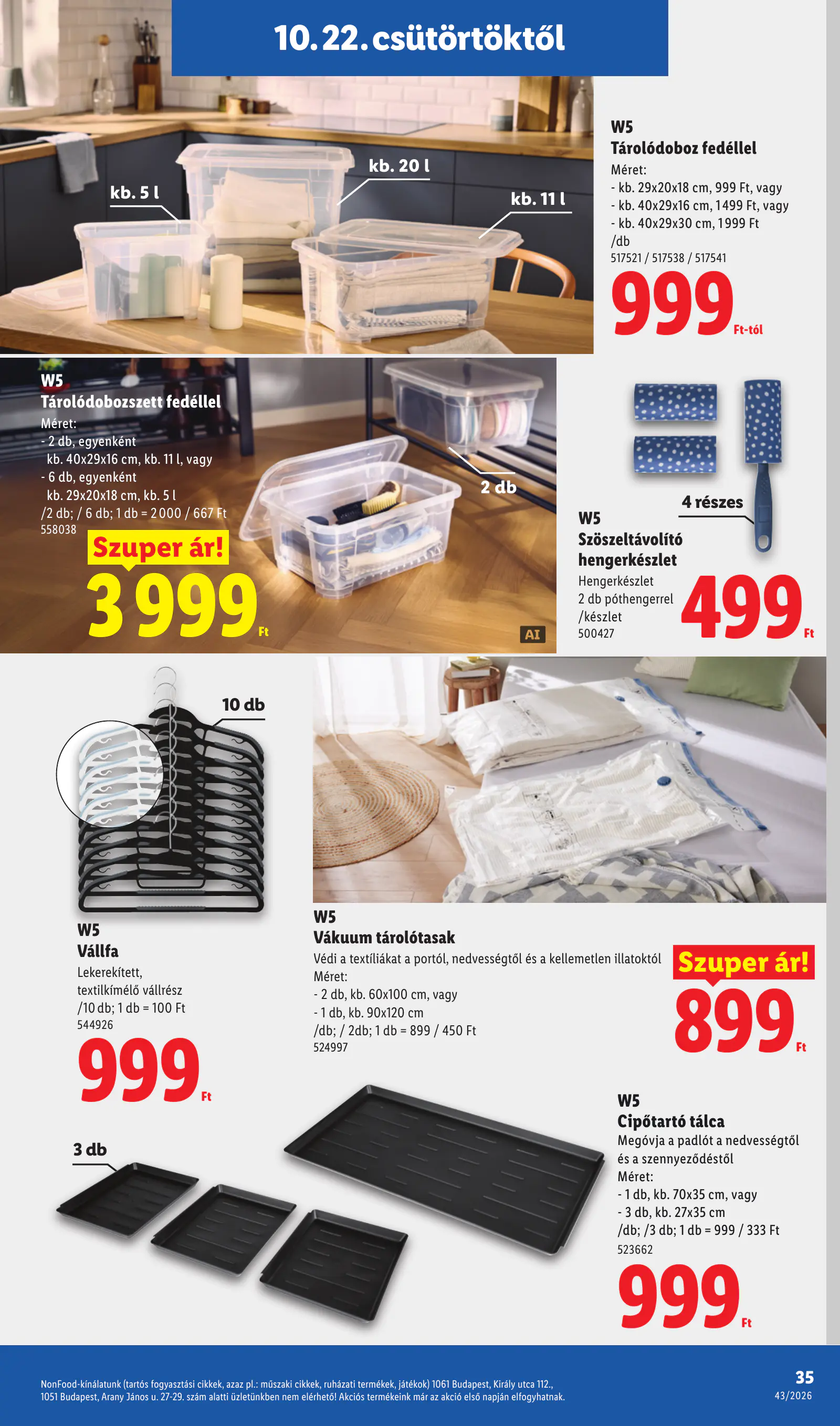 Lidl akciós újság, 43. hét, 35. oldal (okt. 22–28.)