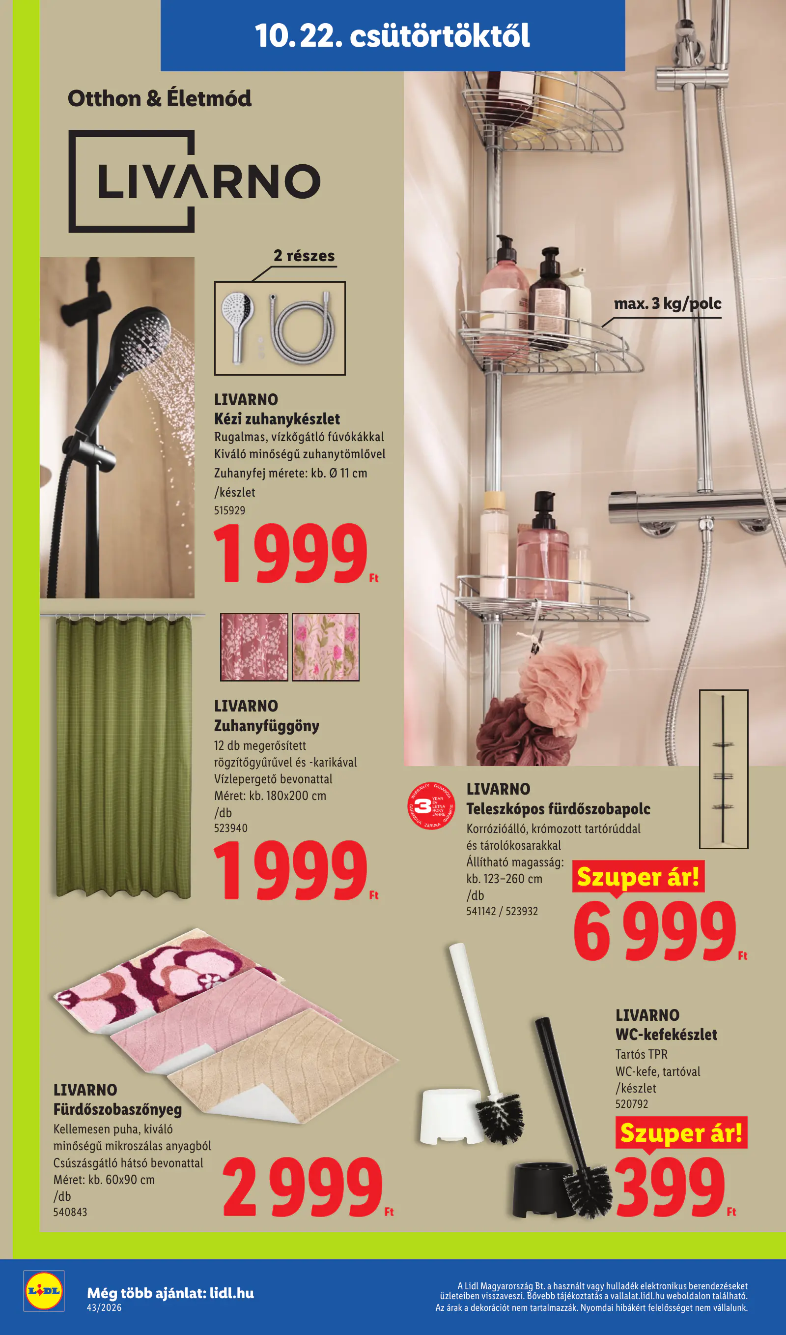 Lidl akciós újság, 43. hét, 38. oldal (okt. 22–28.)