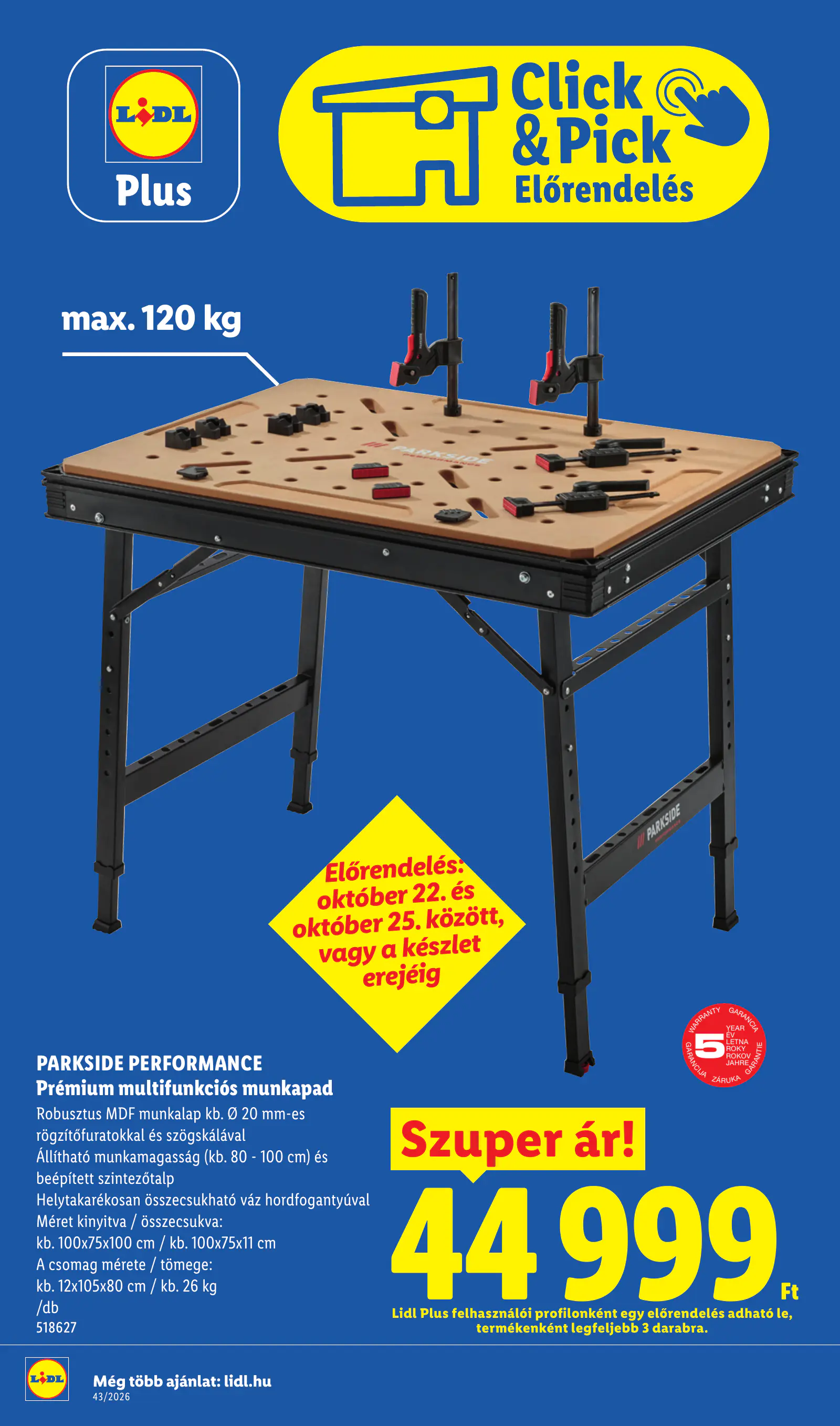 Lidl akciós újság, 43. hét, 42. oldal (okt. 22–28.)