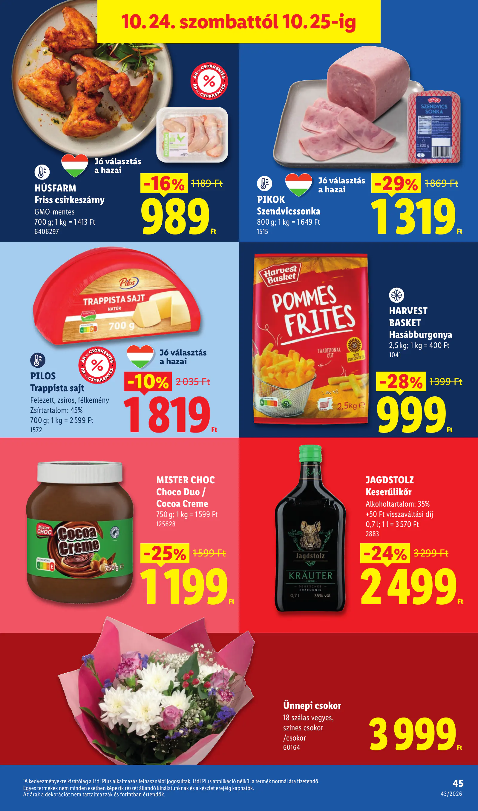 Lidl akciós újság, 43. hét, 45. oldal (okt. 22–28.)