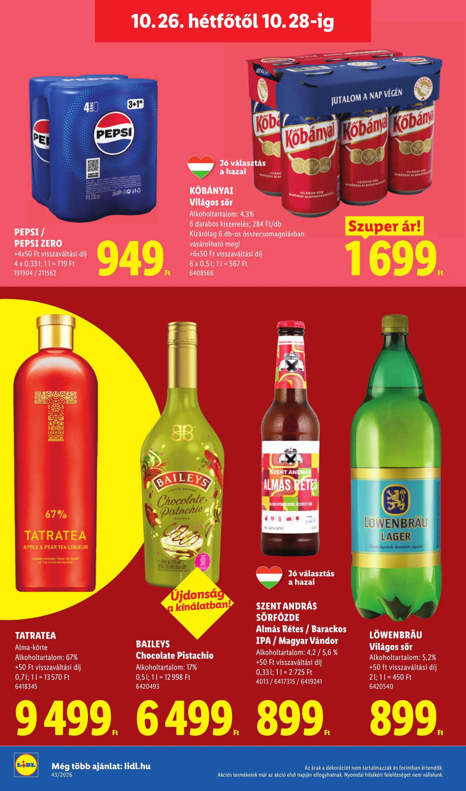 Lidl akciós újság, 43. hét, 72. oldal (okt. 22–28.)