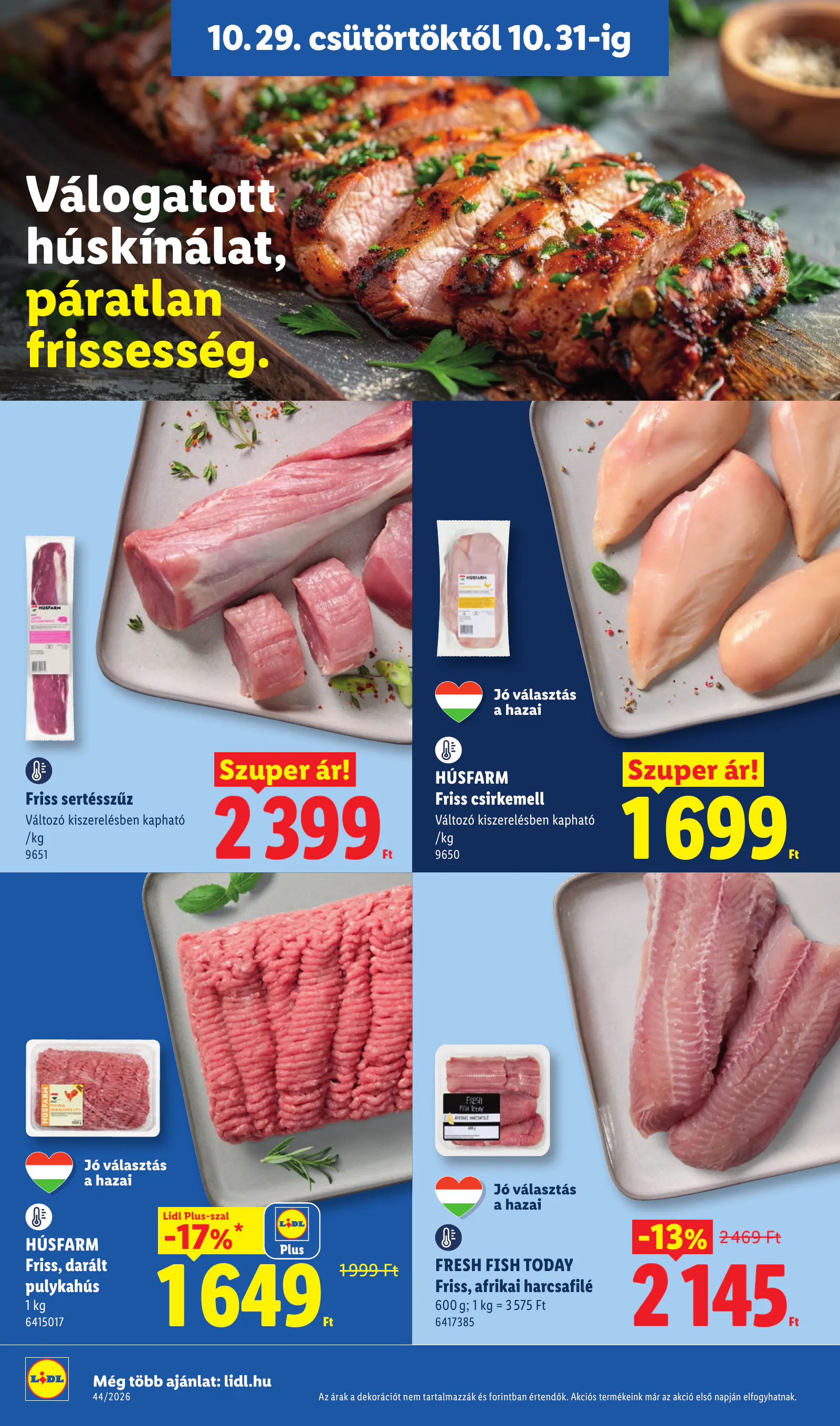 Lidl akciós újság, 44. hét, 8. oldal (okt. 29. – nov. 4.)