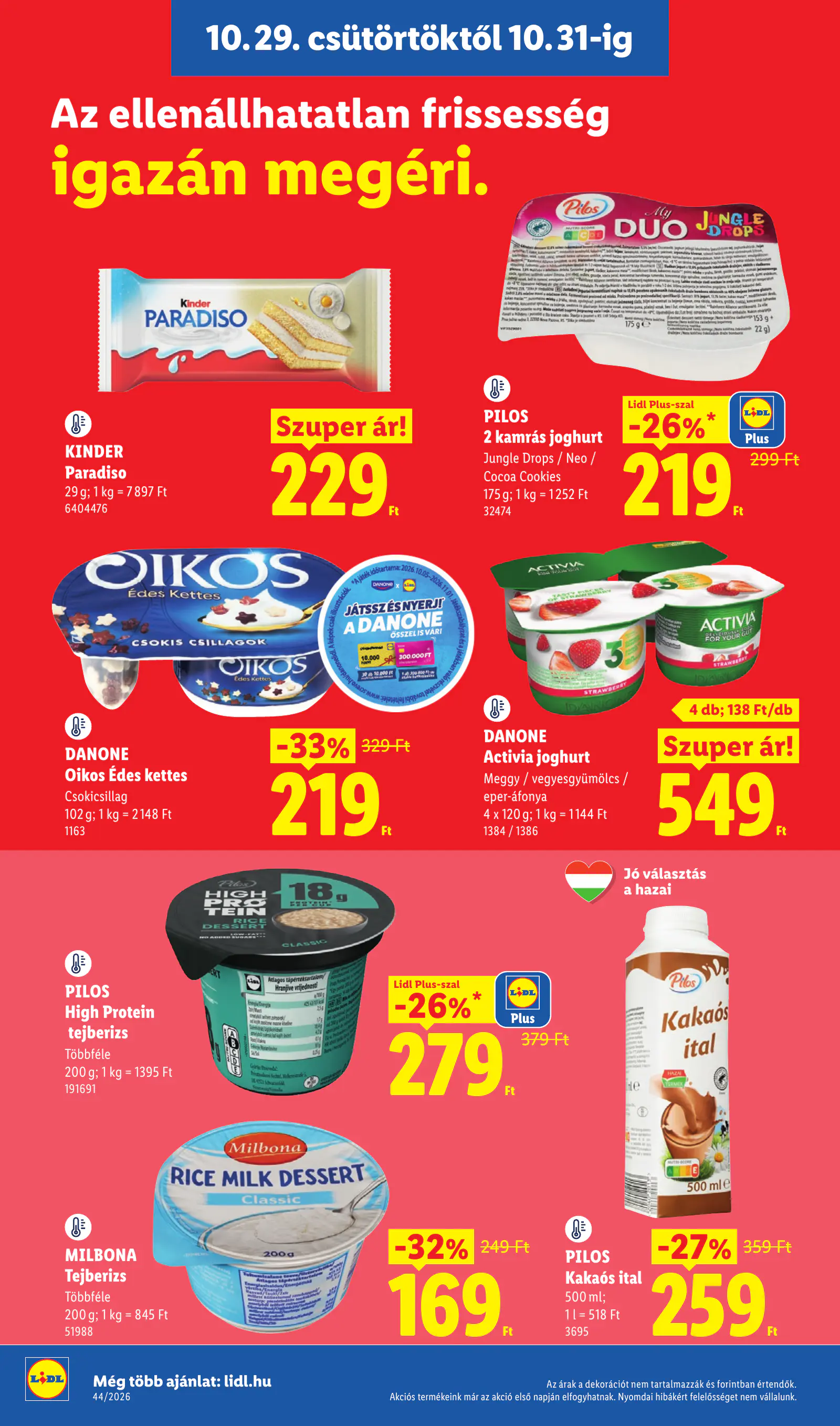Lidl akciós újság, 44. hét, 10. oldal (okt. 29. – nov. 4.)