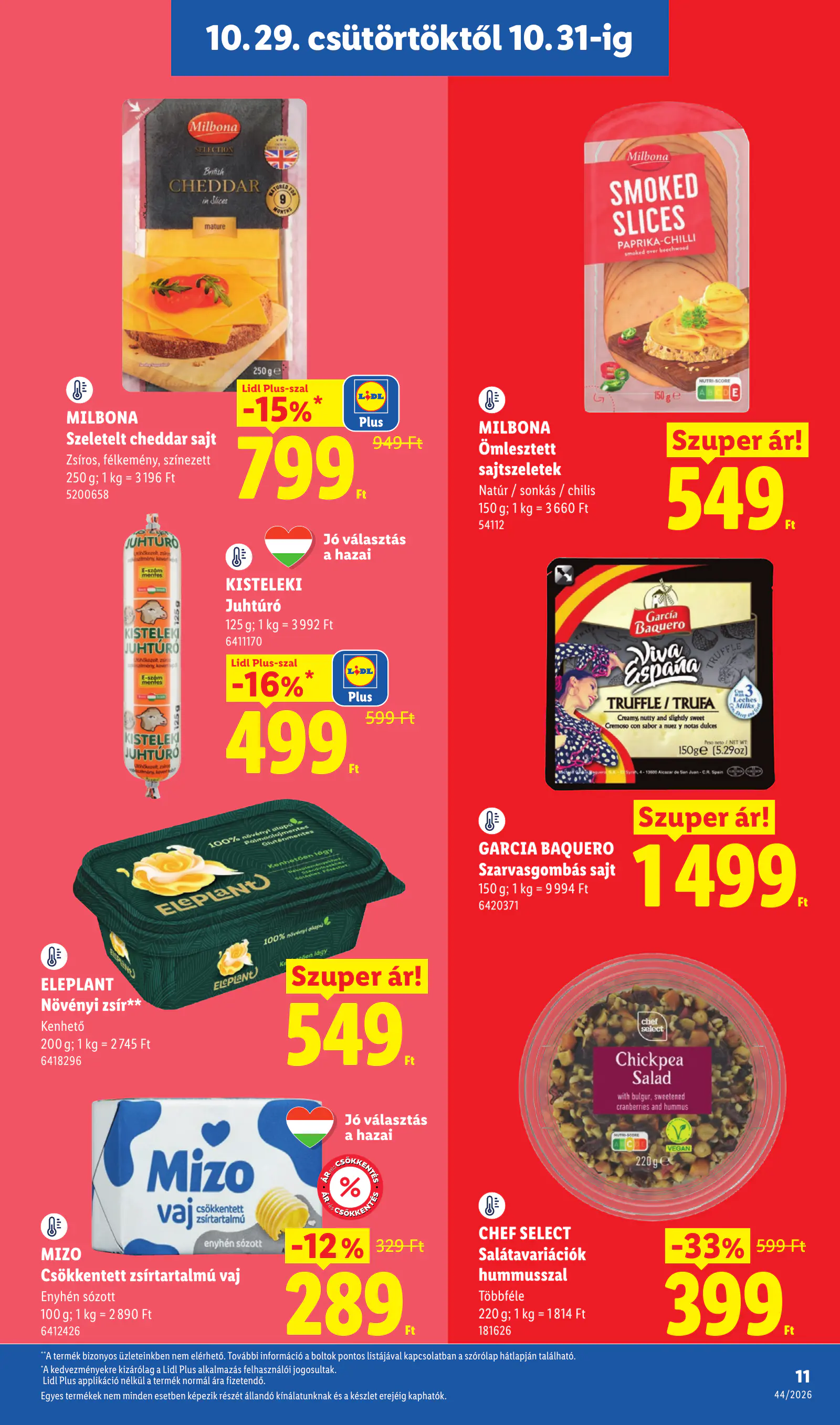 Lidl akciós újság, 44. hét, 11. oldal (okt. 29. – nov. 4.)