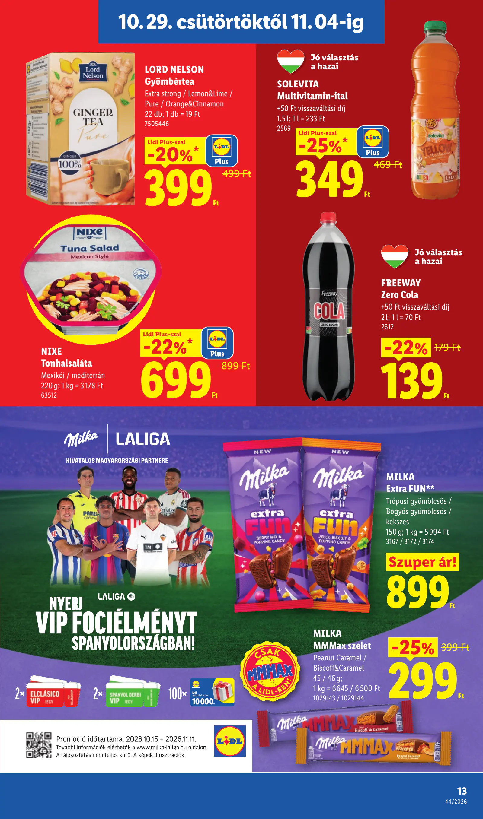 Lidl akciós újság, 44. hét, 13. oldal (okt. 29. – nov. 4.)