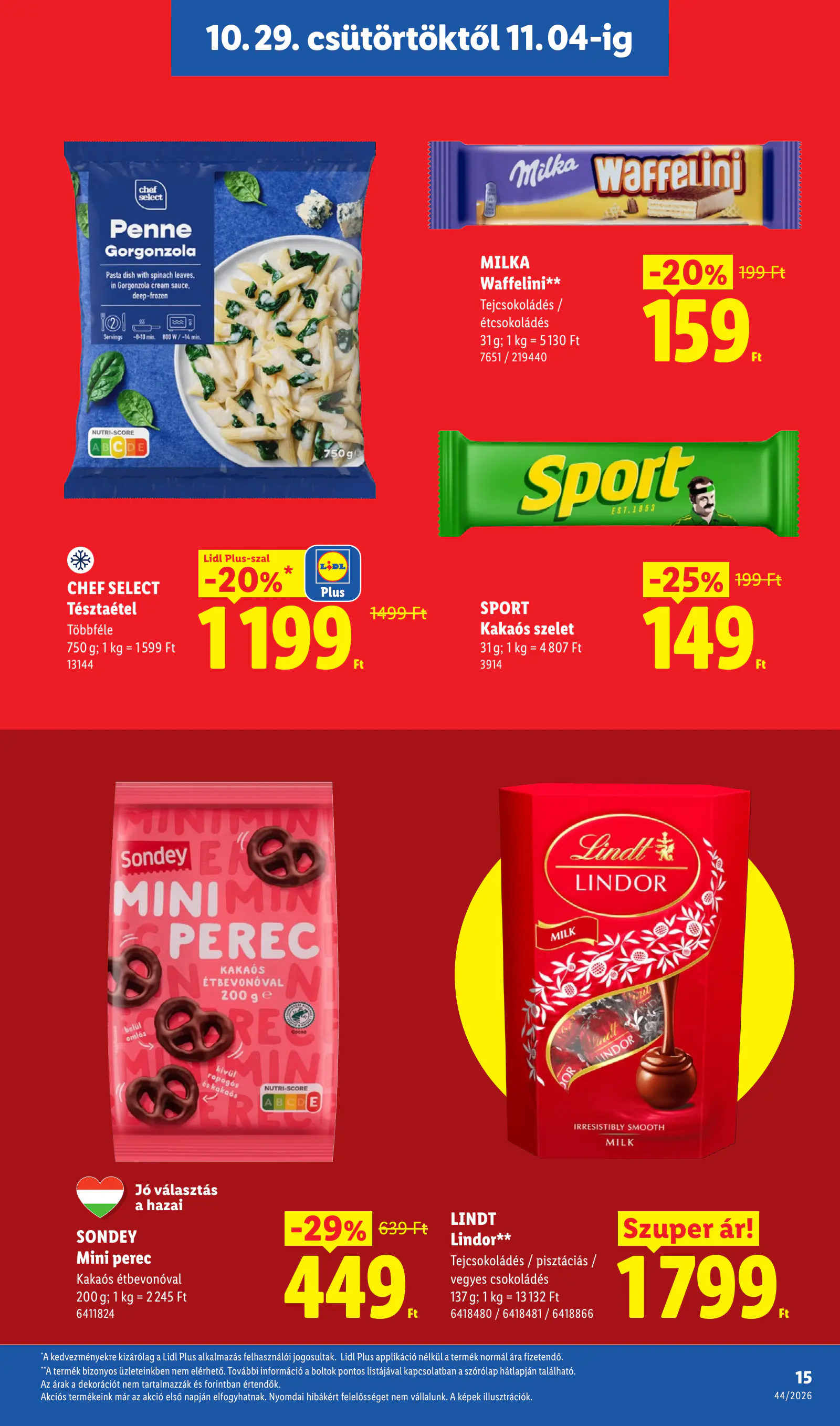 Lidl akciós újság, 44. hét, 15. oldal (okt. 29. – nov. 4.)
