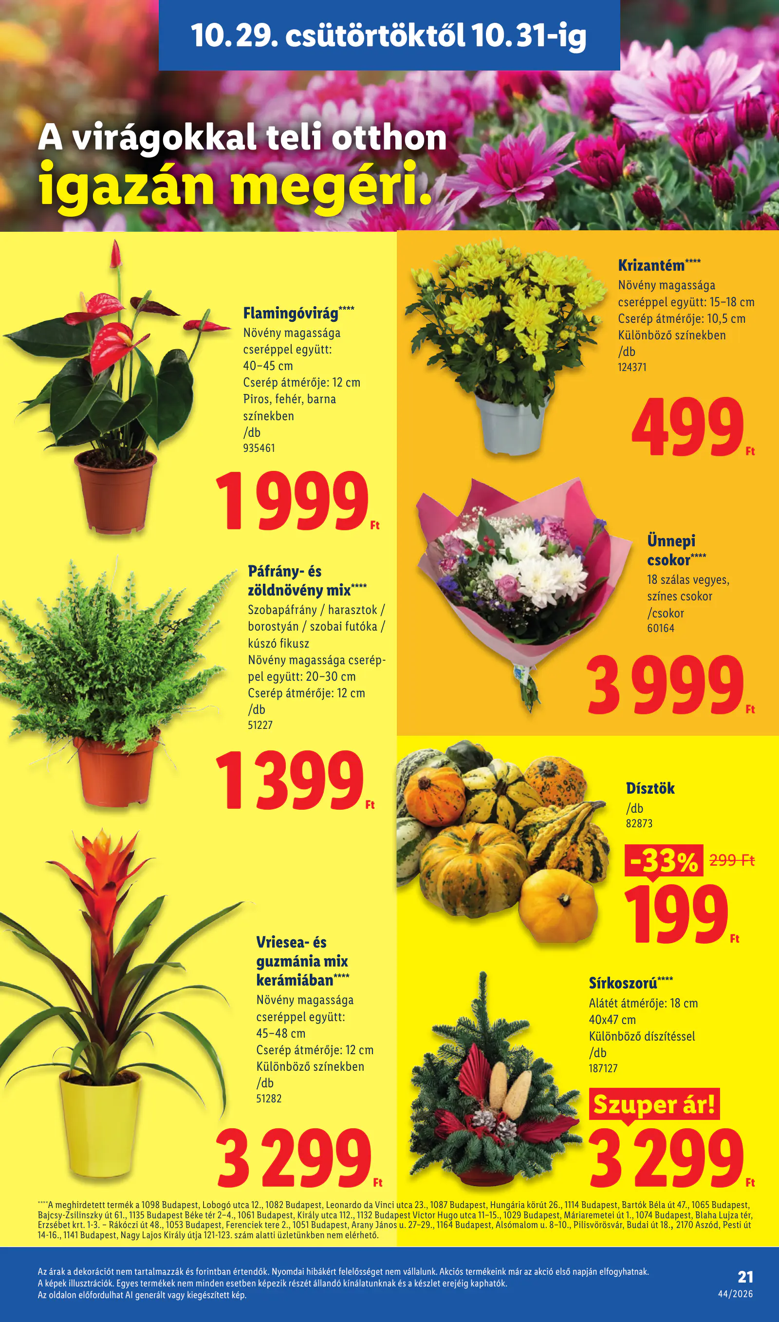 Lidl akciós újság, 44. hét, 21. oldal (okt. 29. – nov. 4.)