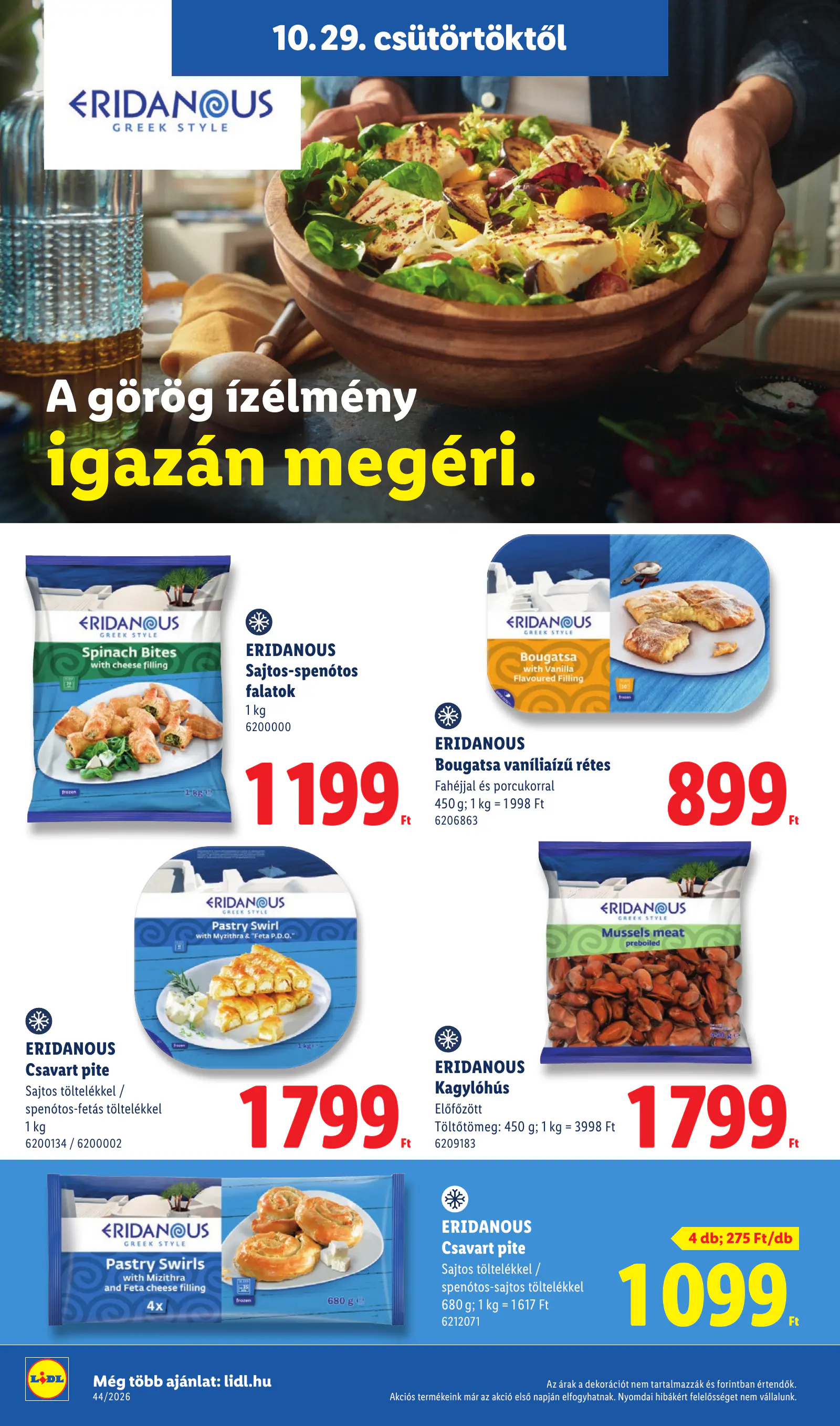 Lidl akciós újság, 44. hét, 22. oldal (okt. 29. – nov. 4.)