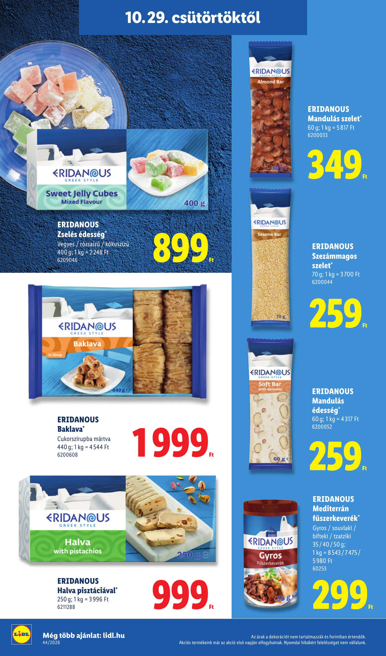 Lidl akciós újság, 44. hét, 26. oldal (okt. 29. – nov. 4.)