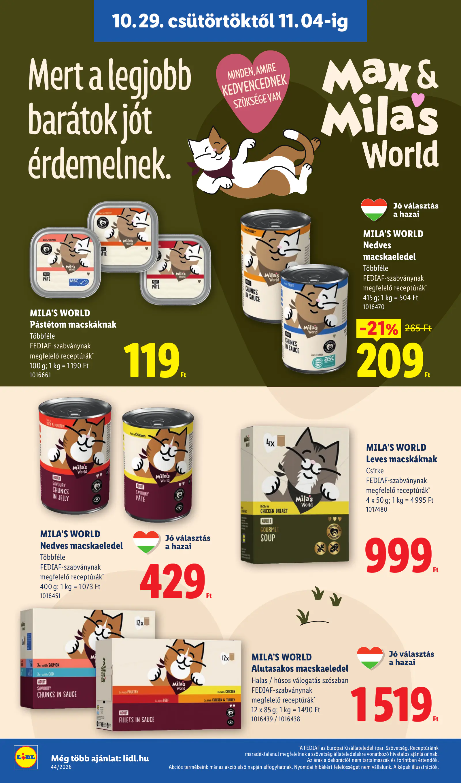 Lidl akciós újság, 44. hét, 28. oldal (okt. 29. – nov. 4.)