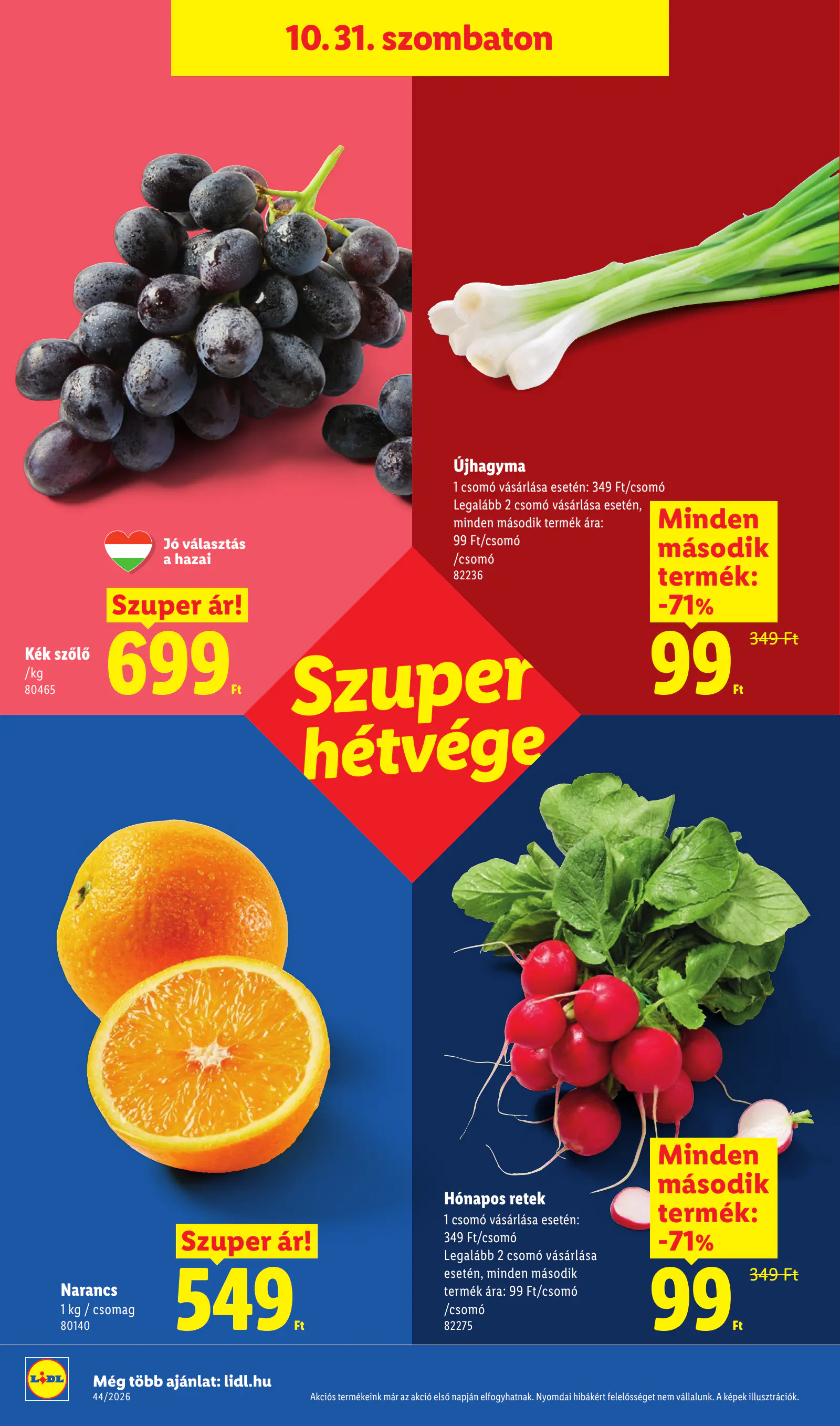 Lidl akciós újság, 44. hét, 44. oldal (okt. 29. – nov. 4.)