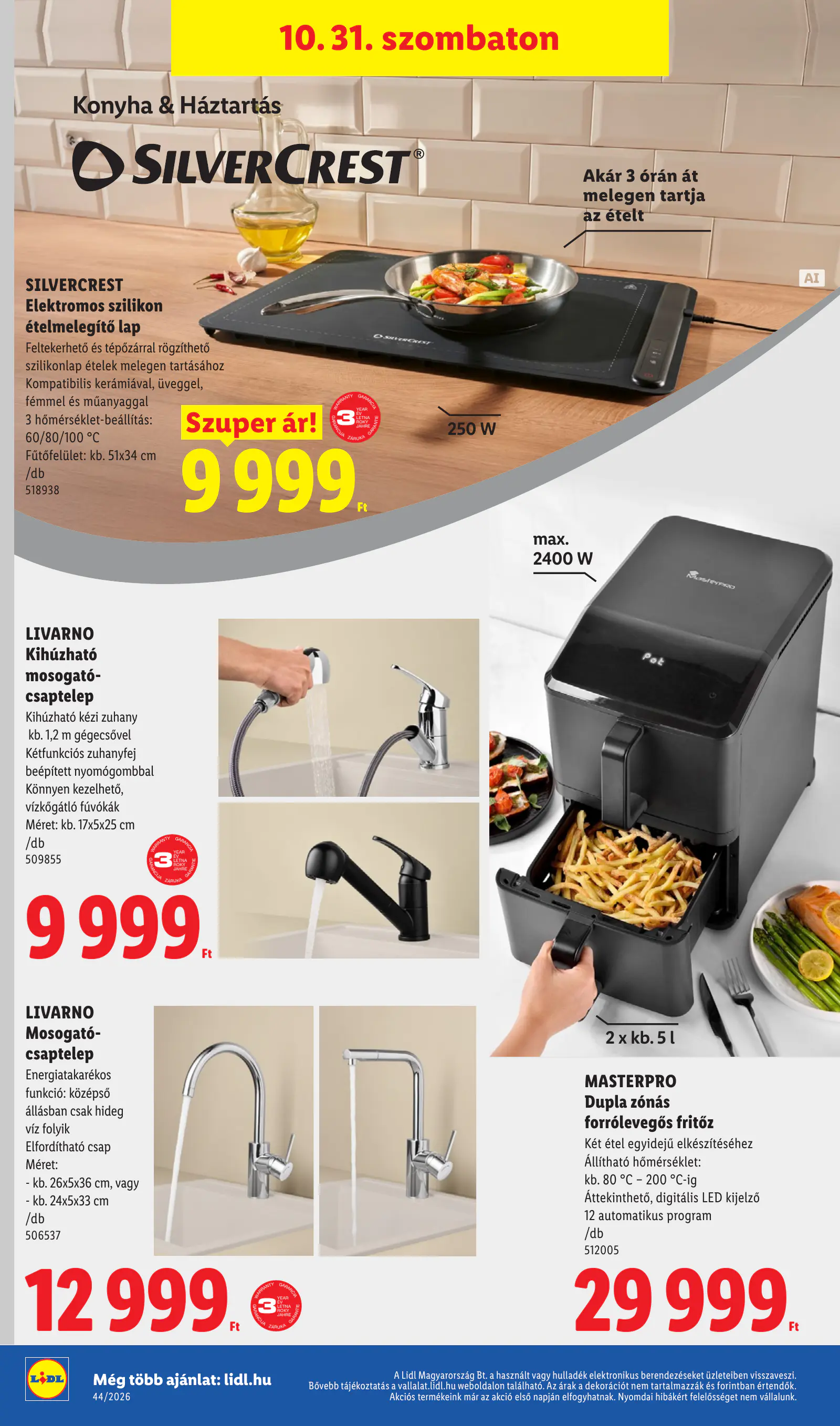 Lidl akciós újság, 44. hét, 48. oldal (okt. 29. – nov. 4.)