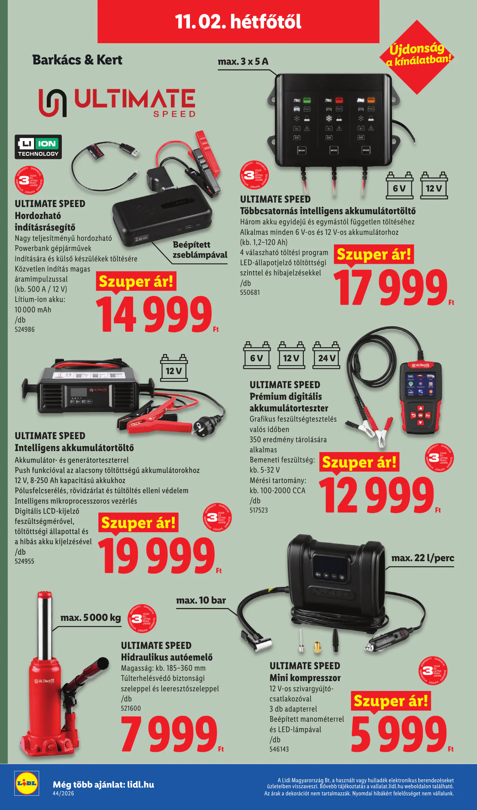 Lidl akciós újság, 44. hét, 52. oldal (okt. 29. – nov. 4.)