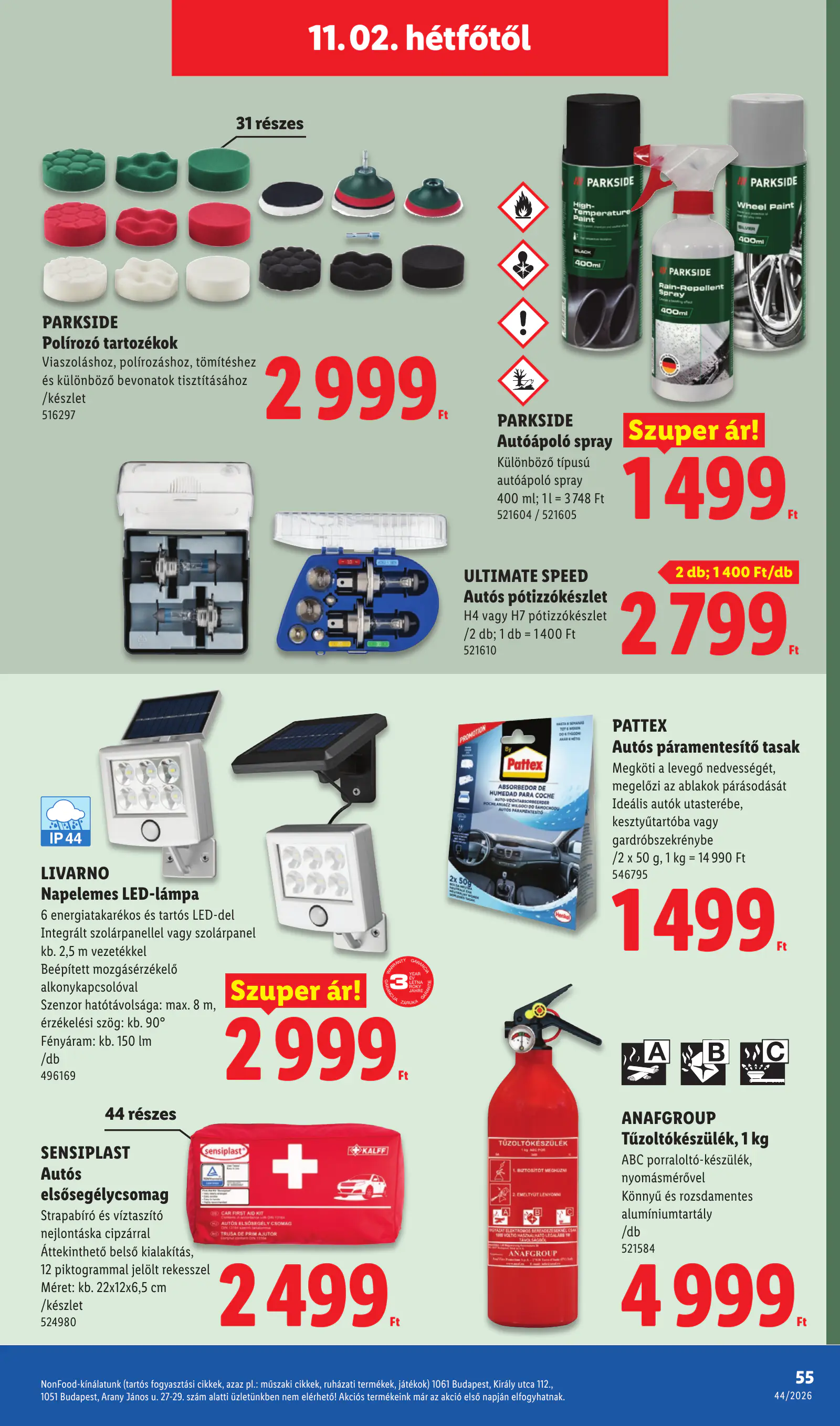 Lidl akciós újság, 44. hét, 55. oldal (okt. 29. – nov. 4.)
