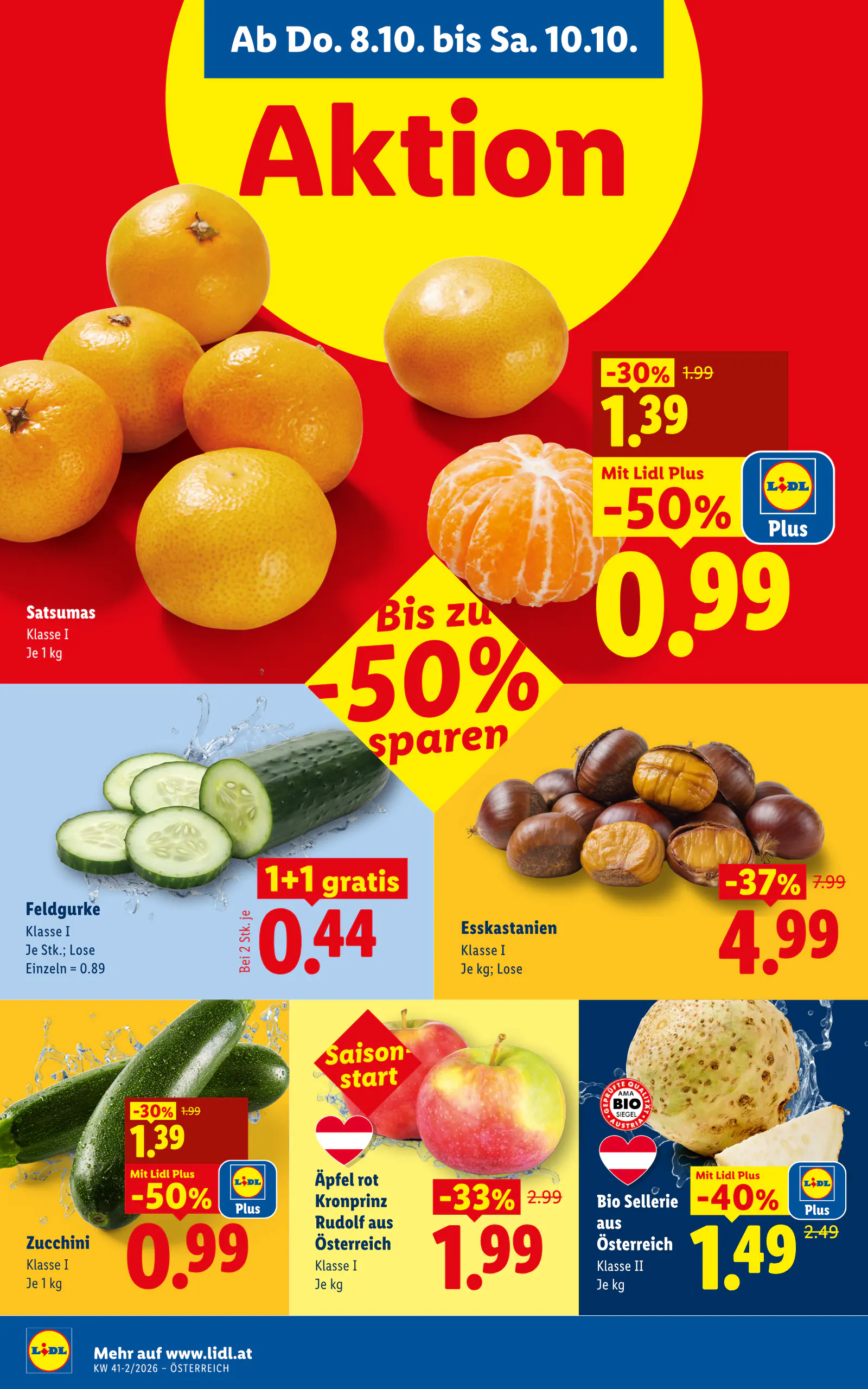 Lidl Ausztria Flugblatt, 4. oldal (okt. 8–14.)