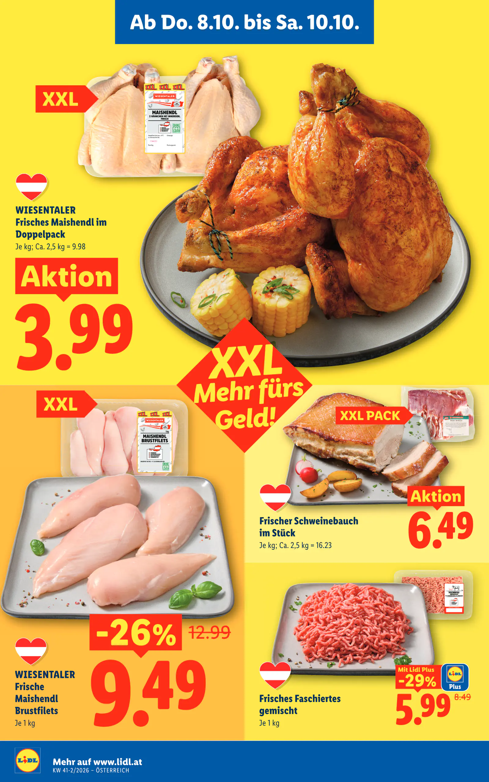 Lidl Ausztria Flugblatt, 6. oldal (okt. 8–14.)