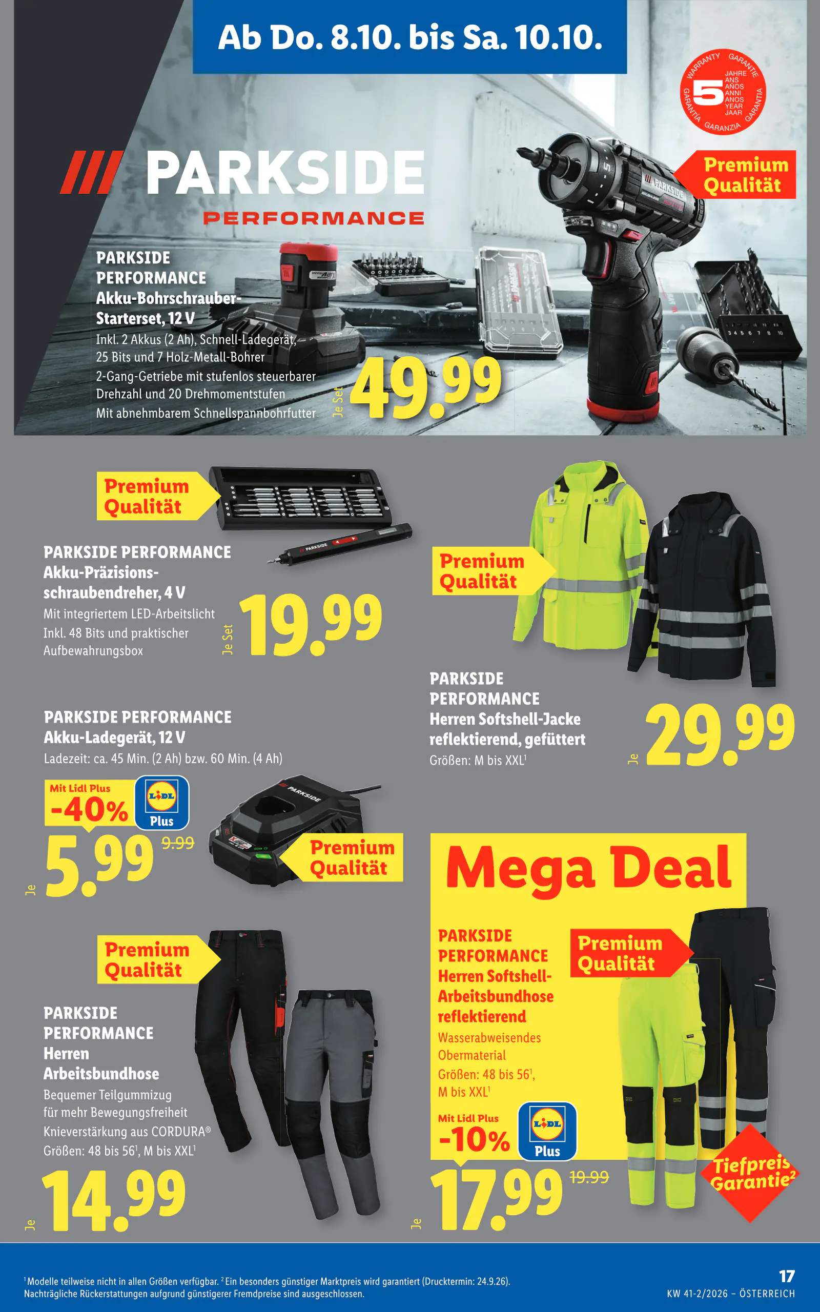 Lidl Ausztria Flugblatt, 23. oldal (okt. 8–14.)
