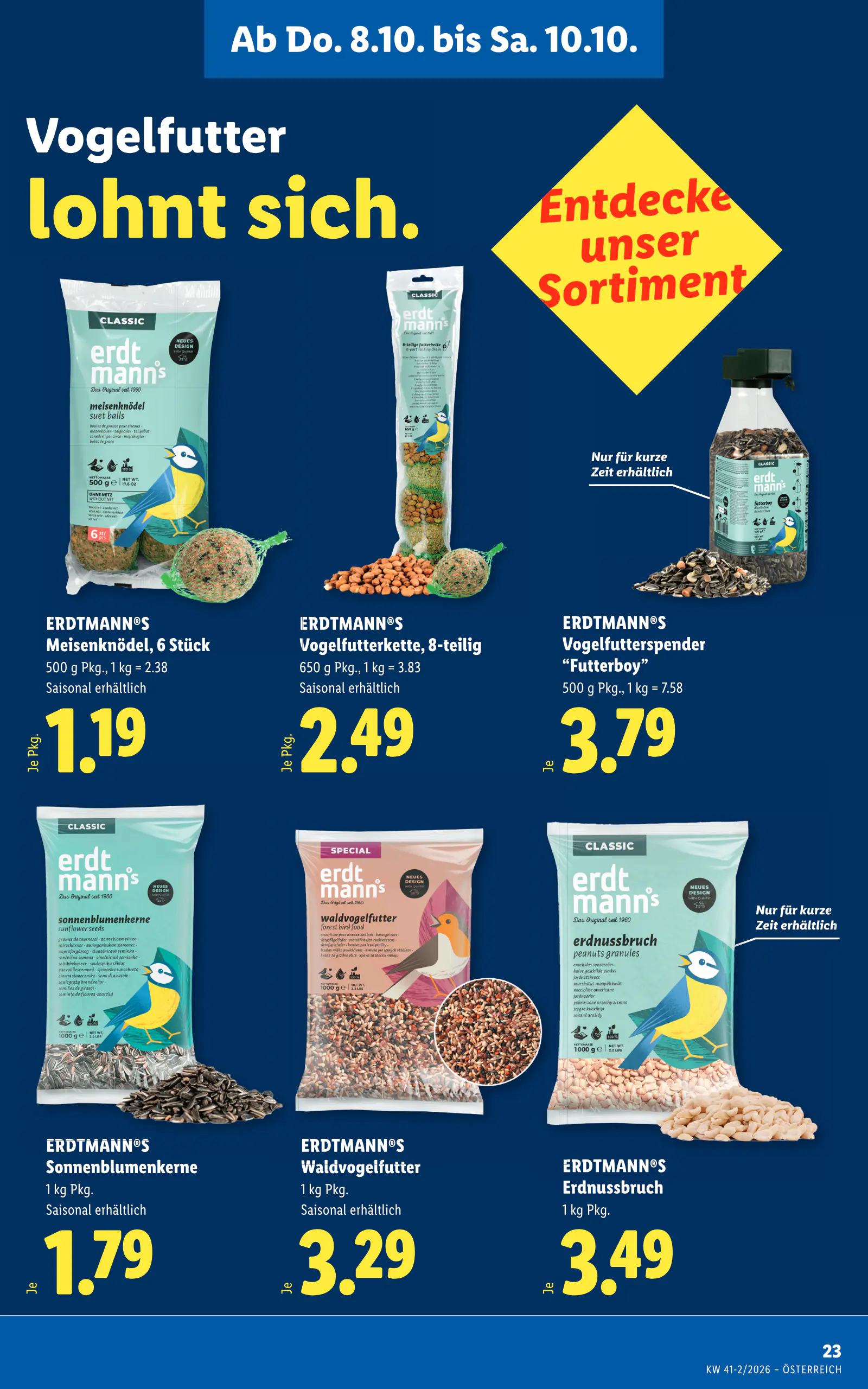 Lidl Ausztria Flugblatt, 29. oldal (okt. 8–14.)