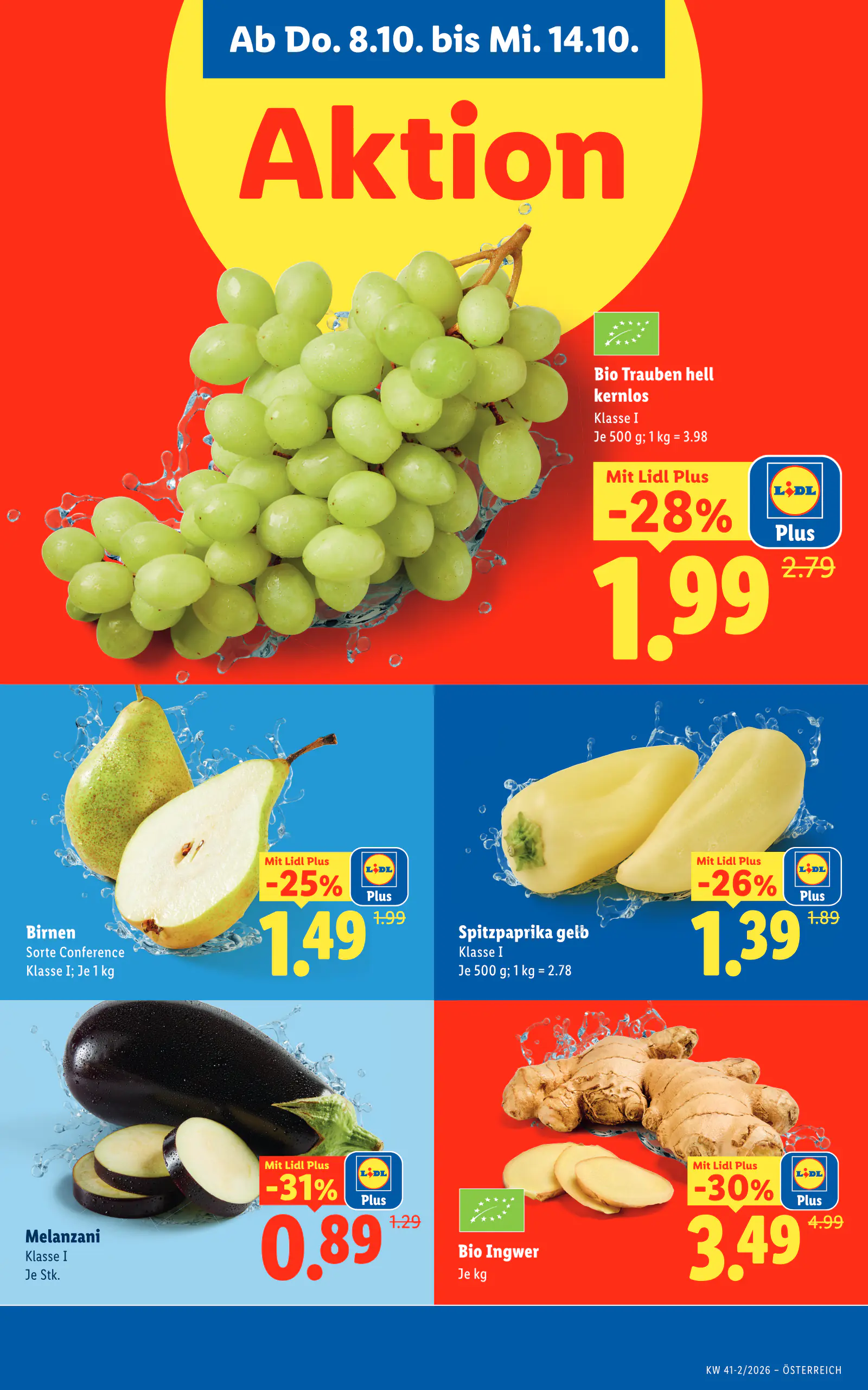 Lidl Ausztria Flugblatt, 44. oldal (okt. 8–14.)
