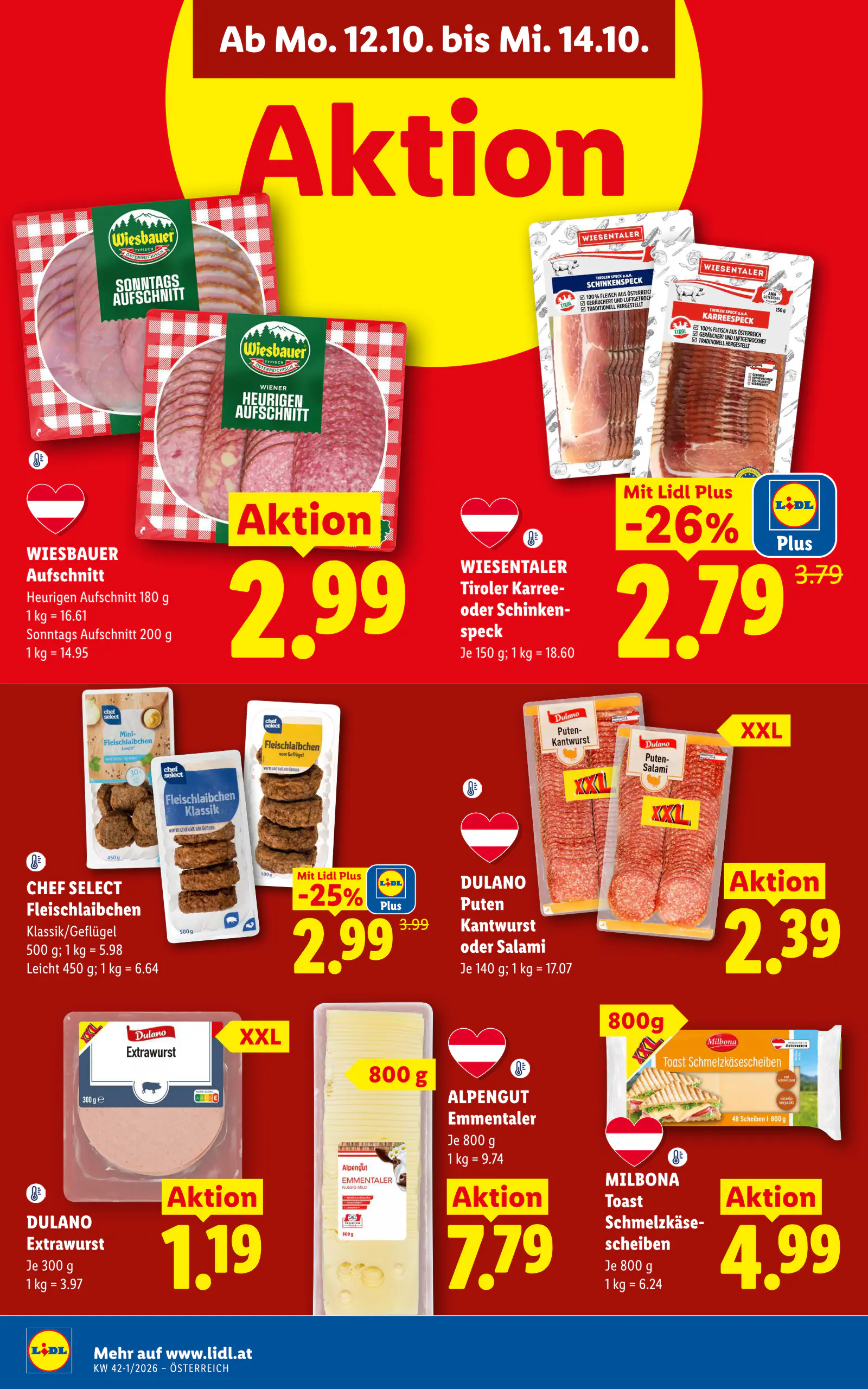 Lidl Ausztria Flugblatt, 47. oldal (okt. 8–14.)