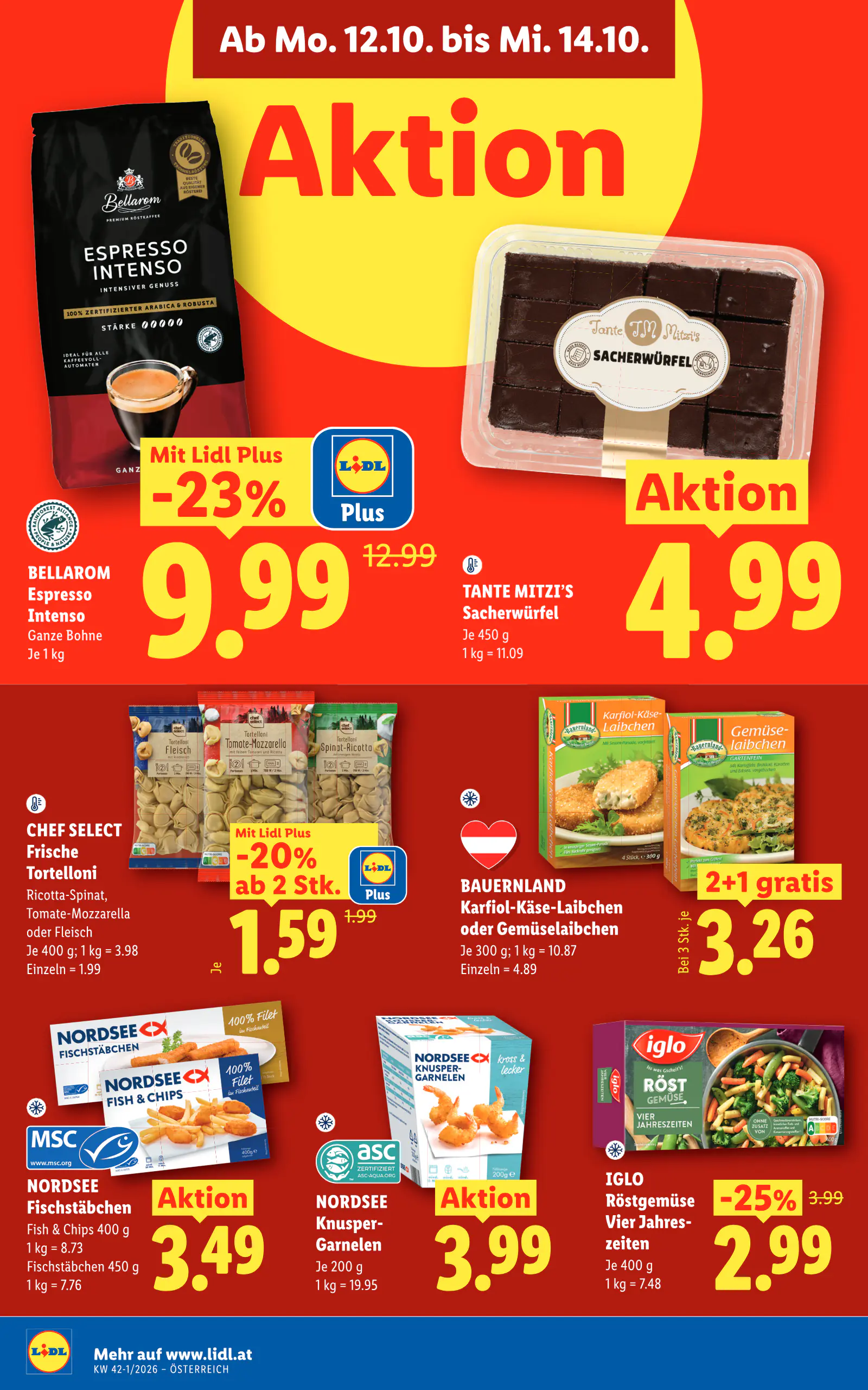 Lidl Ausztria Flugblatt, 49. oldal (okt. 8–14.)