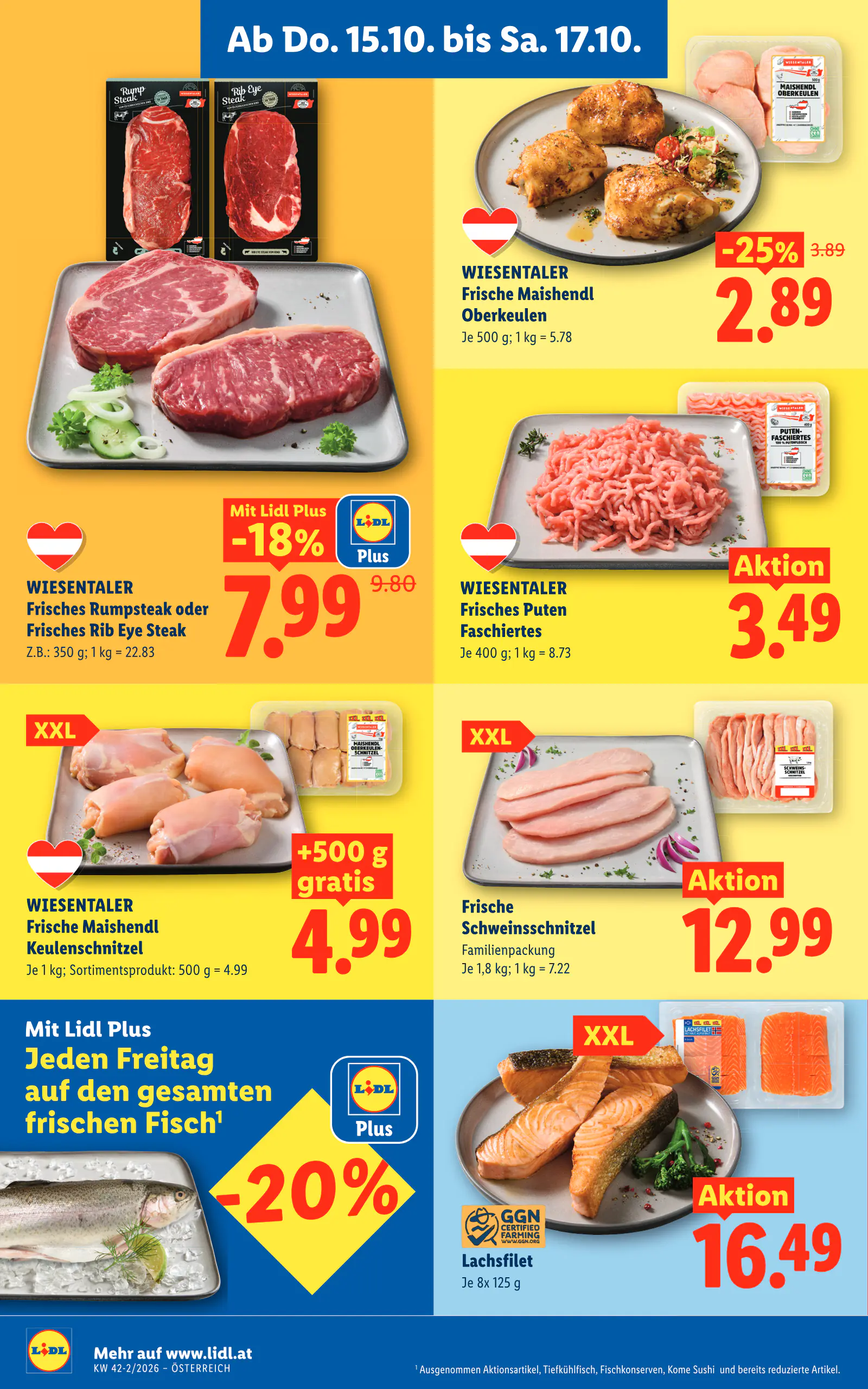 Lidl Ausztria Flugblatt, 6. oldal (okt. 15–21.)