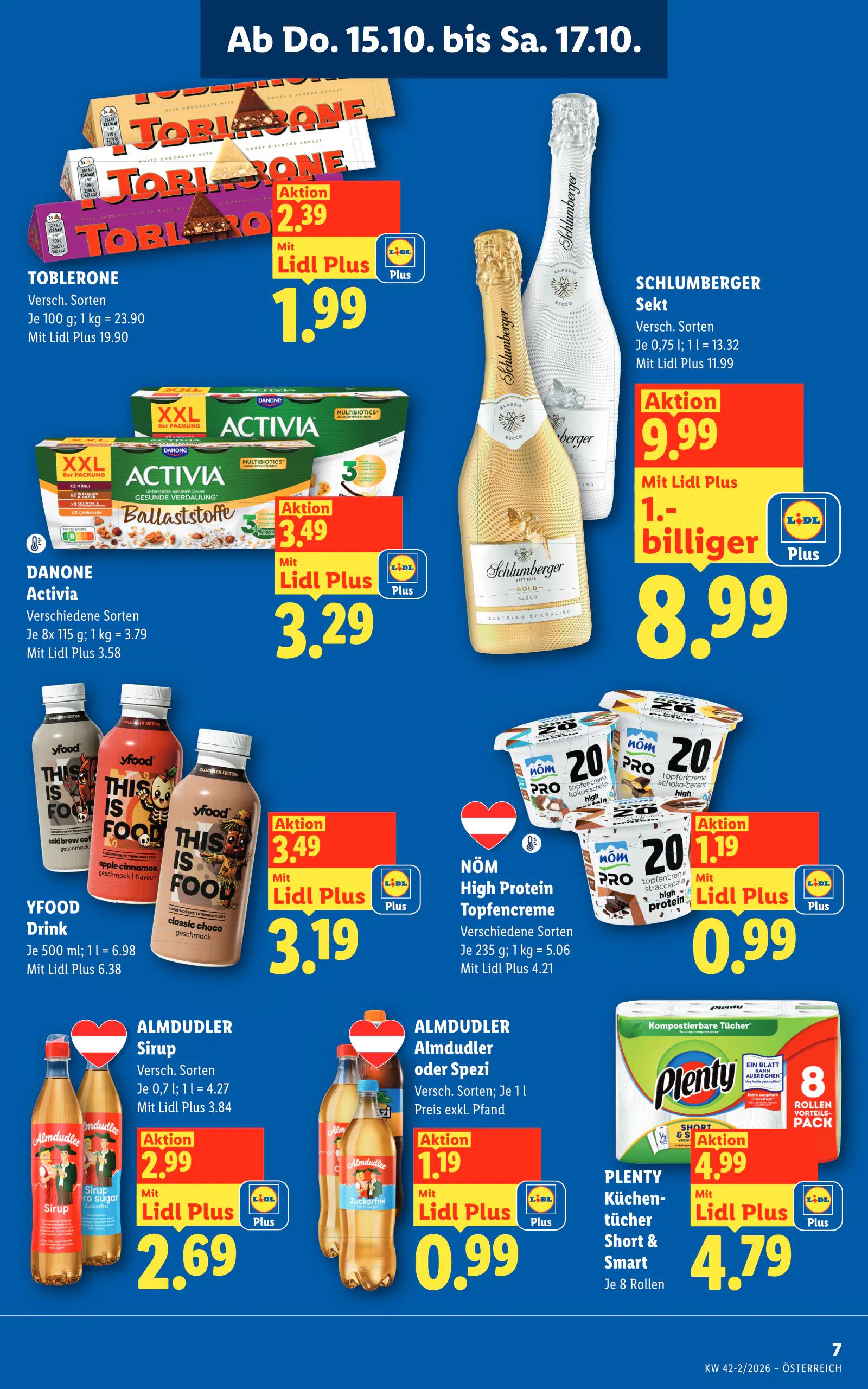 Lidl Ausztria Flugblatt, 9. oldal (okt. 15–21.)
