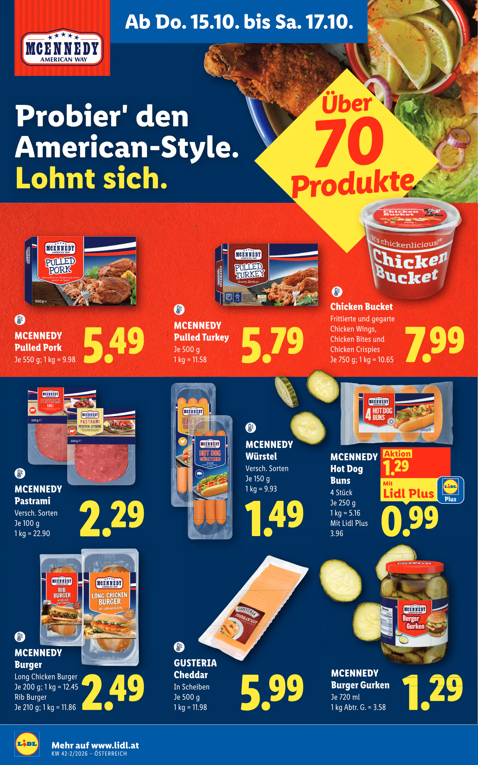 Lidl Ausztria Flugblatt, 10. oldal (okt. 15–21.)