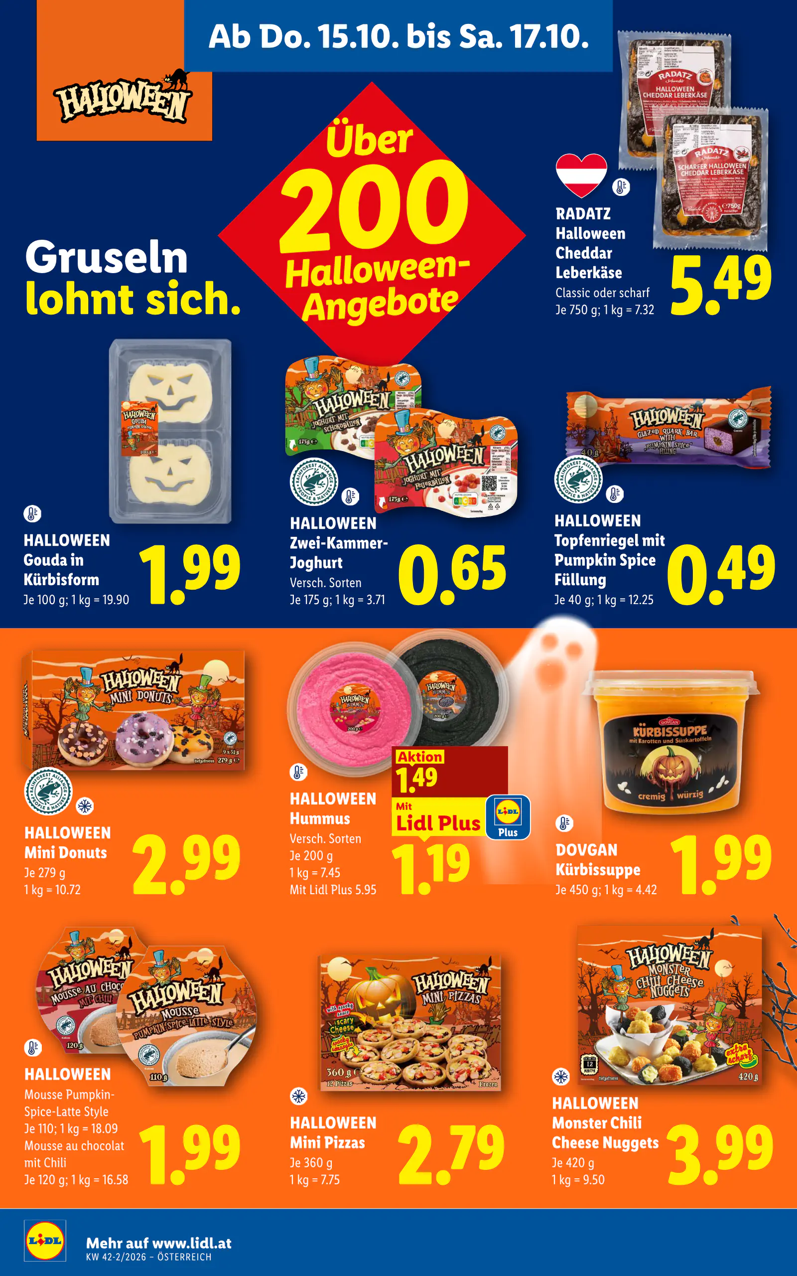 Lidl Ausztria Flugblatt, 14. oldal (okt. 15–21.)