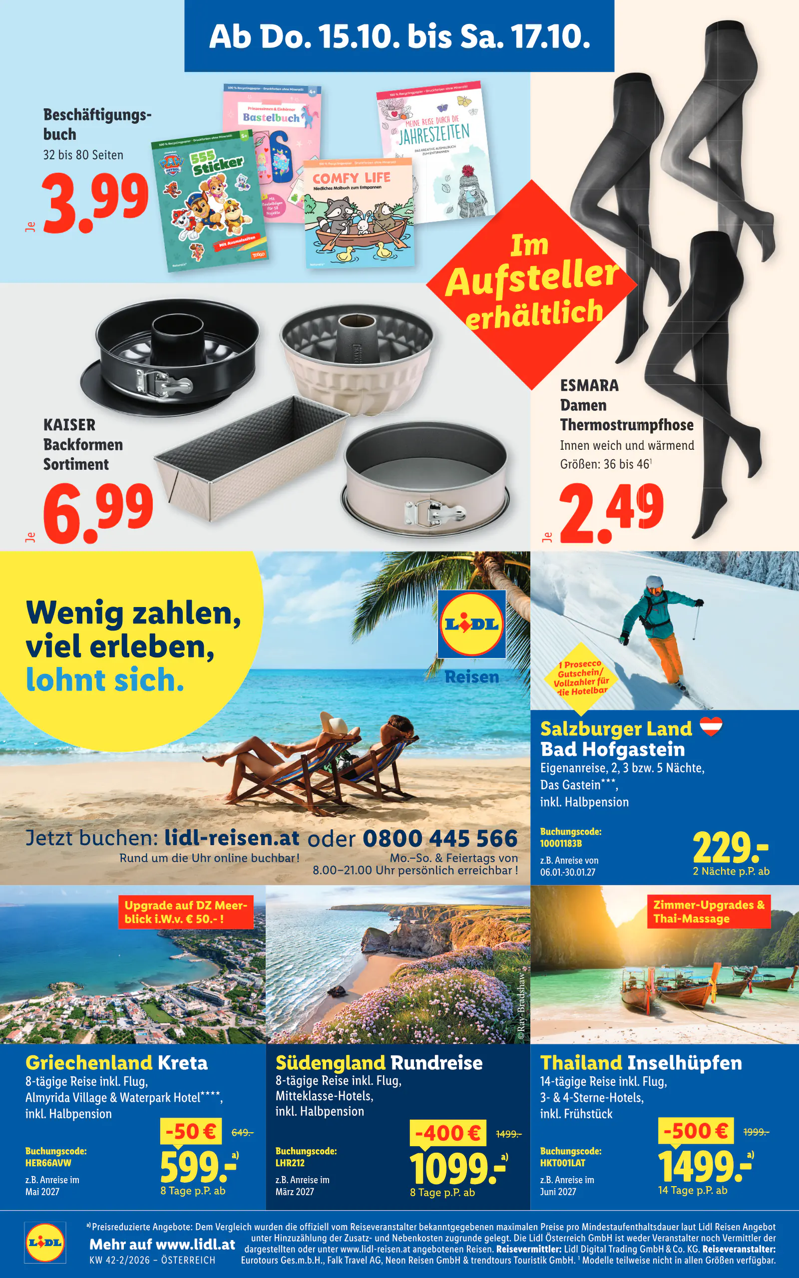Lidl Ausztria Flugblatt, 26. oldal (okt. 15–21.)