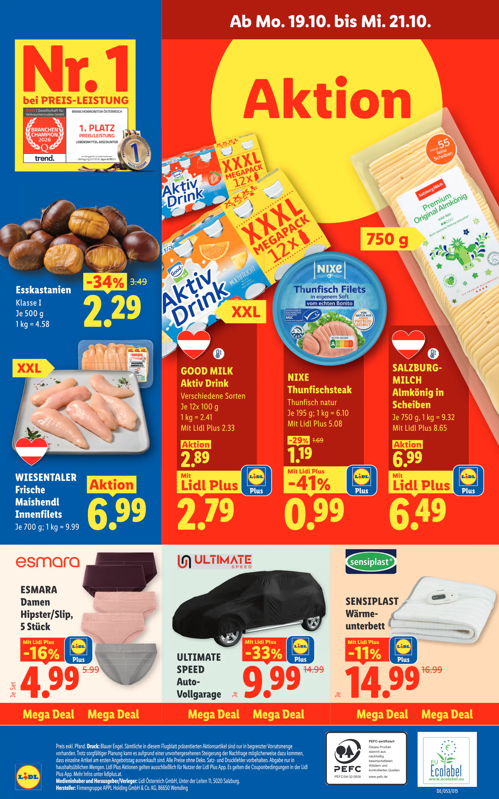 Lidl Ausztria Flugblatt, 32. oldal (okt. 15–21.)