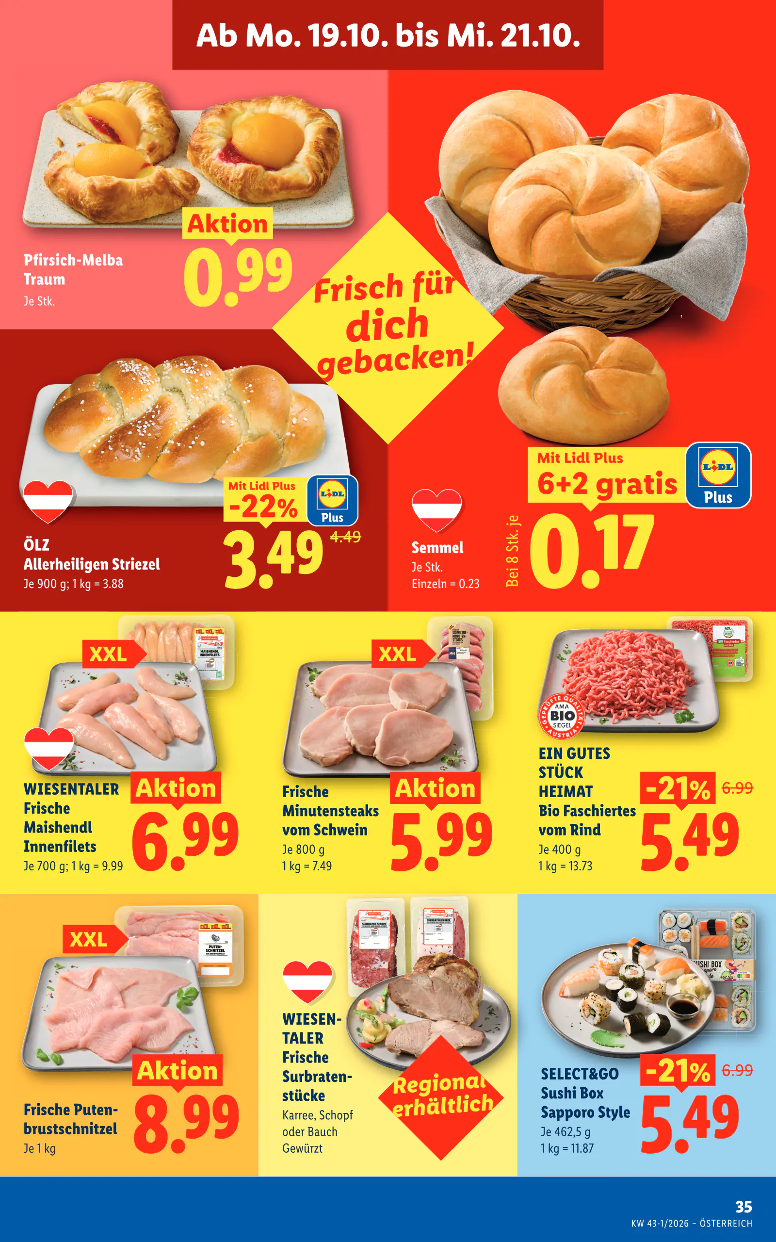 Lidl Ausztria Flugblatt, 44. oldal (okt. 15–21.)