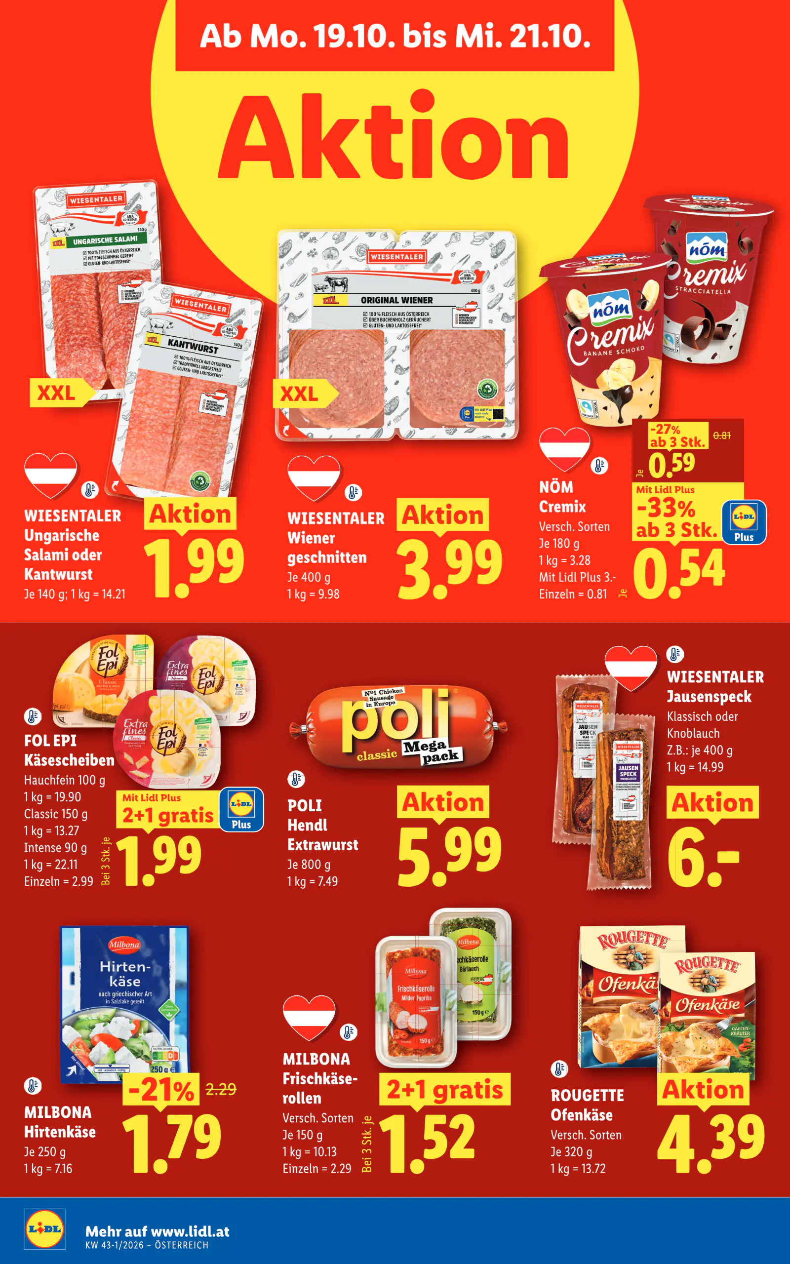 Lidl Ausztria Flugblatt, 45. oldal (okt. 15–21.)