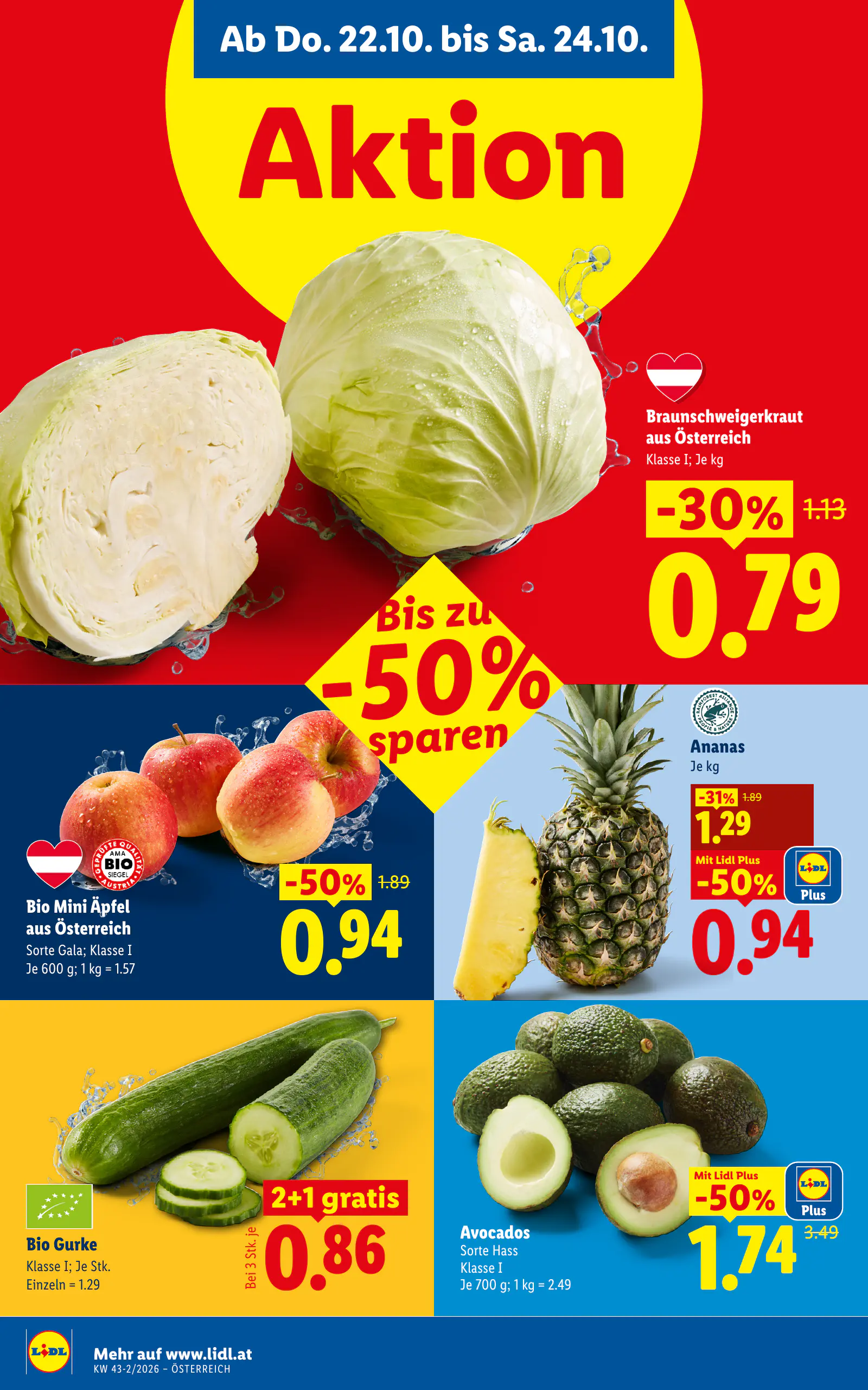 Lidl Ausztria Flugblatt, 4. oldal (okt. 22–28.)