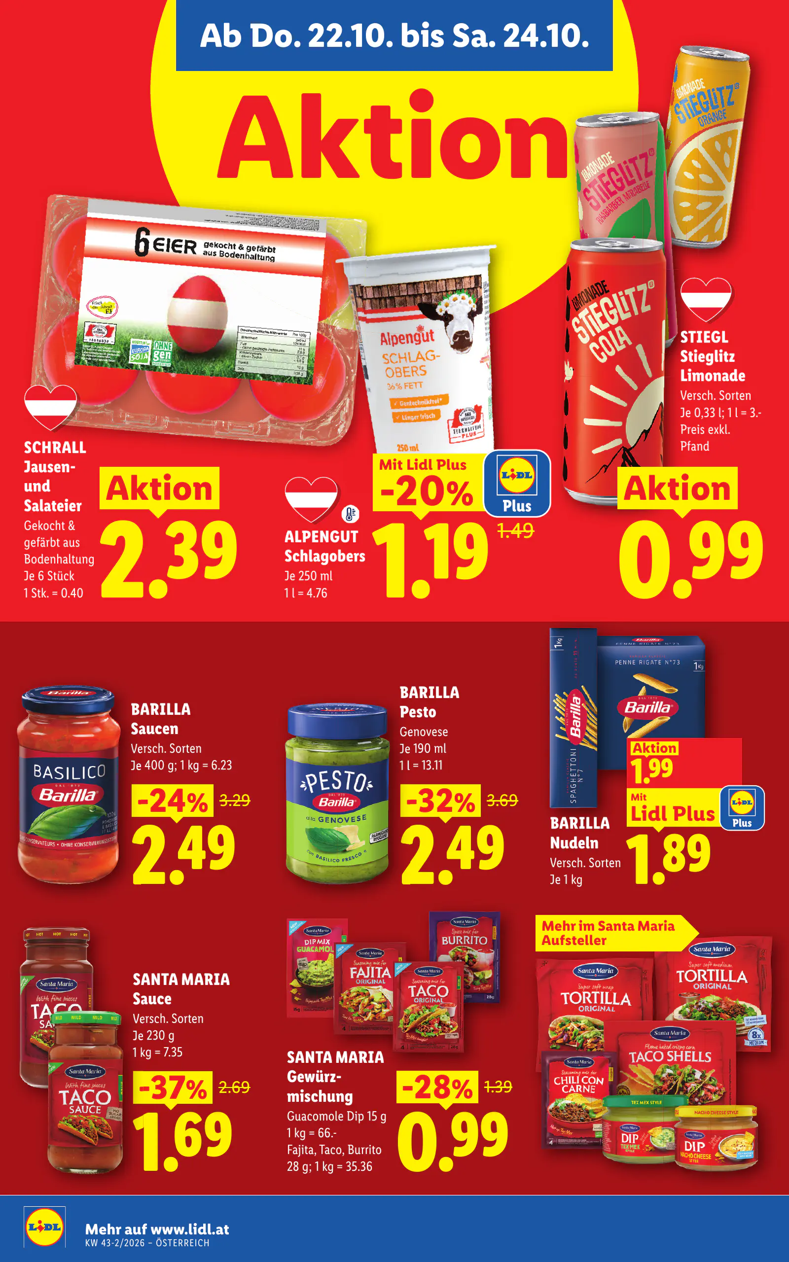Lidl Ausztria Flugblatt, 8. oldal (okt. 22–28.)