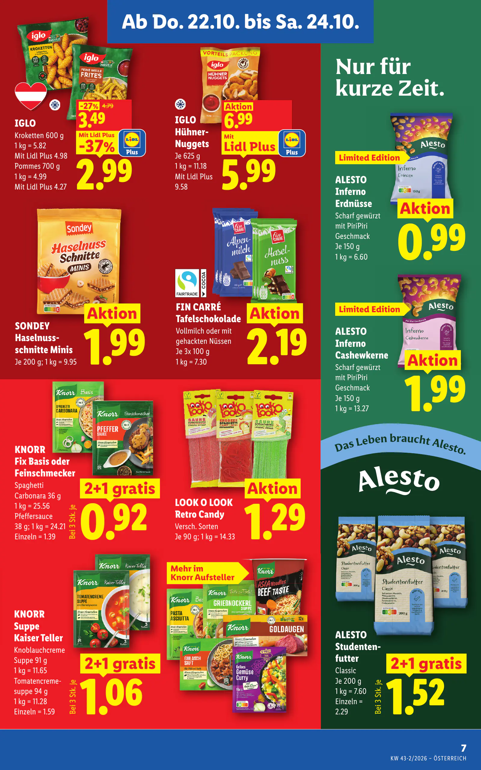 Lidl Ausztria Flugblatt, 9. oldal (okt. 22–28.)