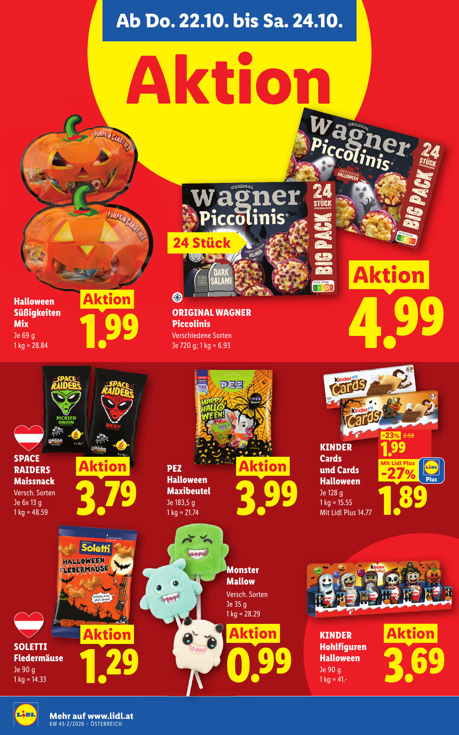 Lidl Ausztria Flugblatt, 10. oldal (okt. 22–28.)