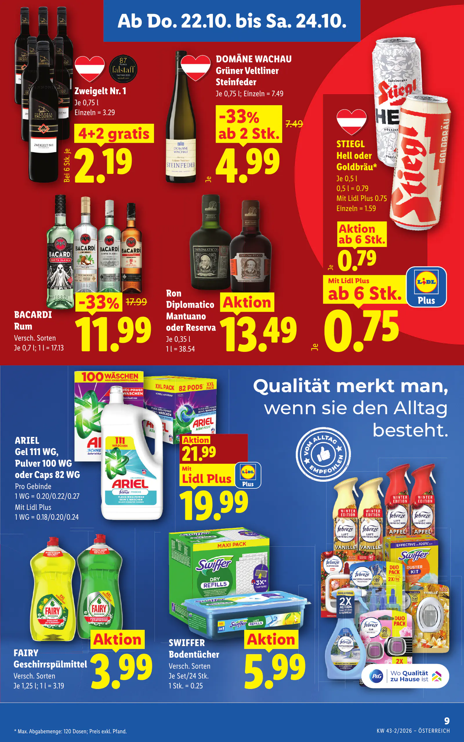Lidl Ausztria Flugblatt, 11. oldal (okt. 22–28.)