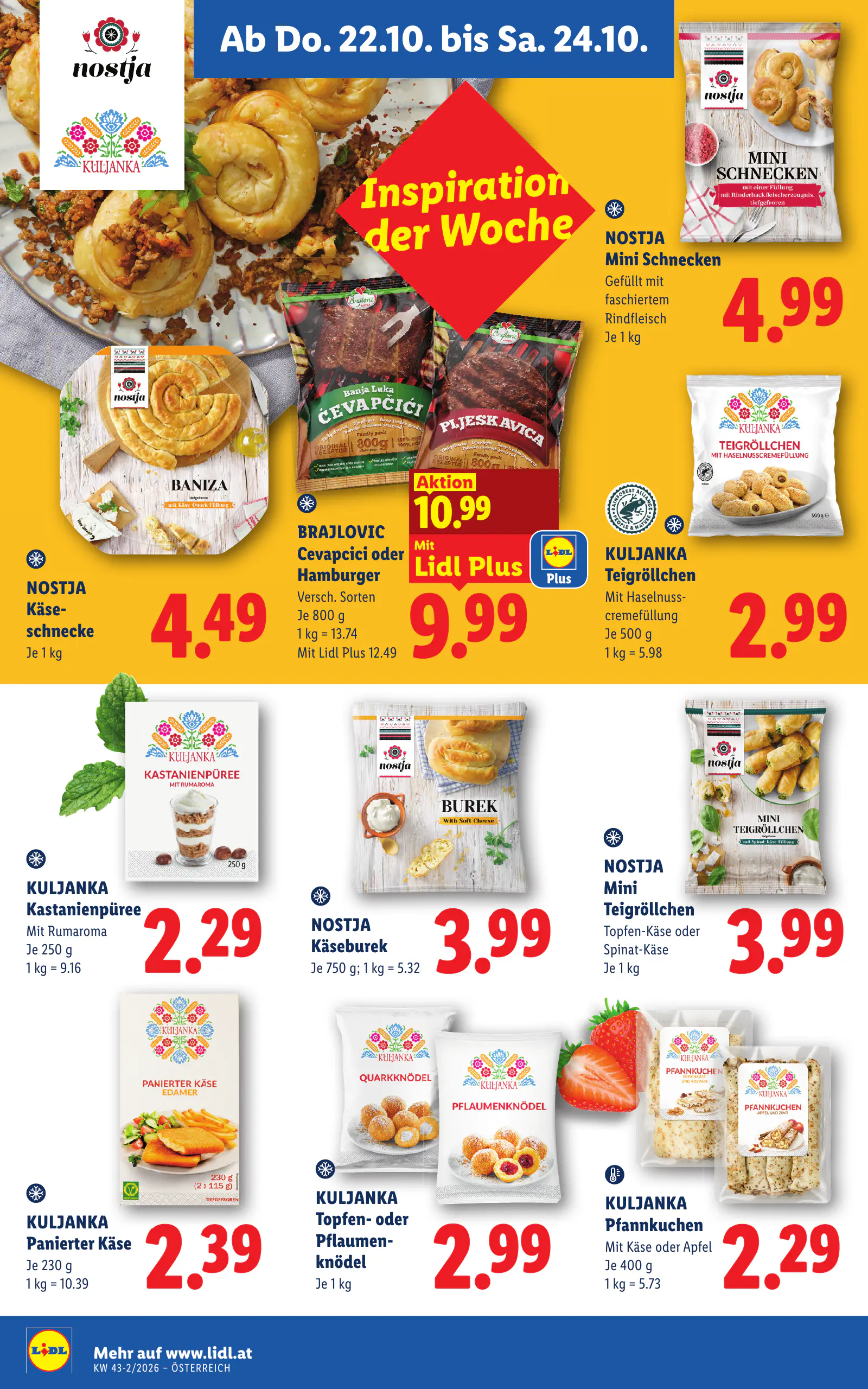 Lidl Ausztria Flugblatt, 16. oldal (okt. 22–28.)