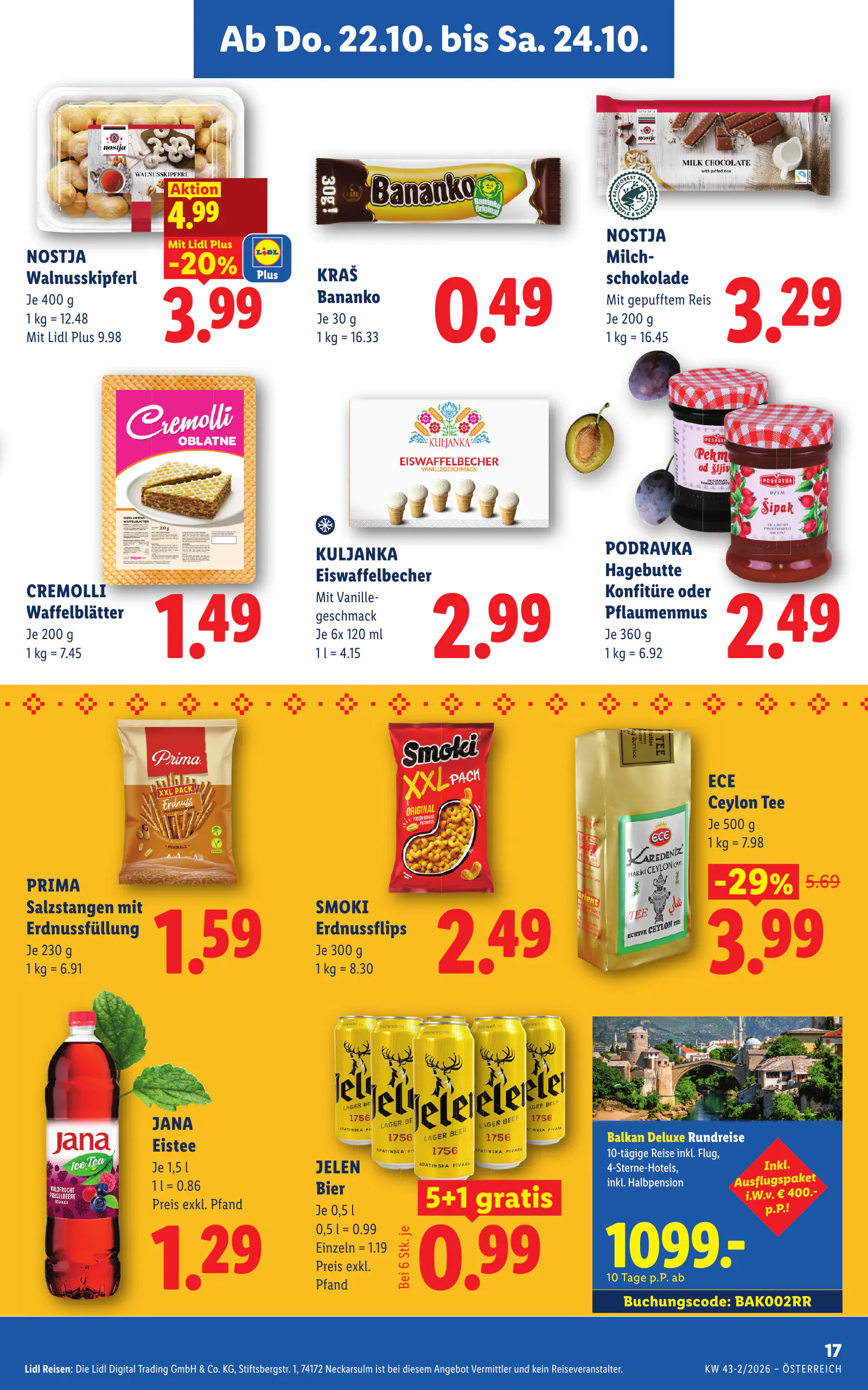 Lidl Ausztria Flugblatt, 19. oldal (okt. 22–28.)