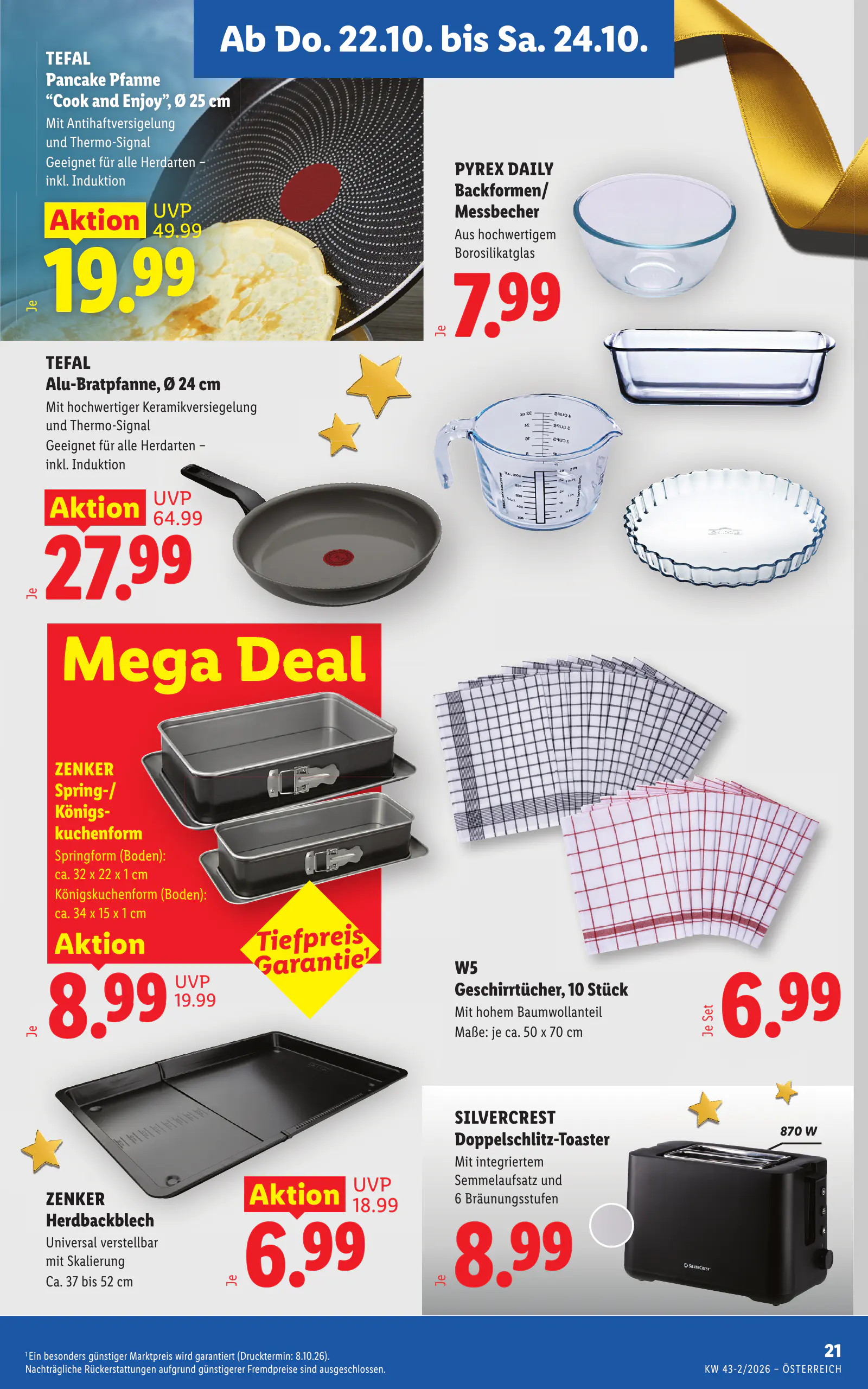 Lidl Ausztria Flugblatt, 27. oldal (okt. 22–28.)