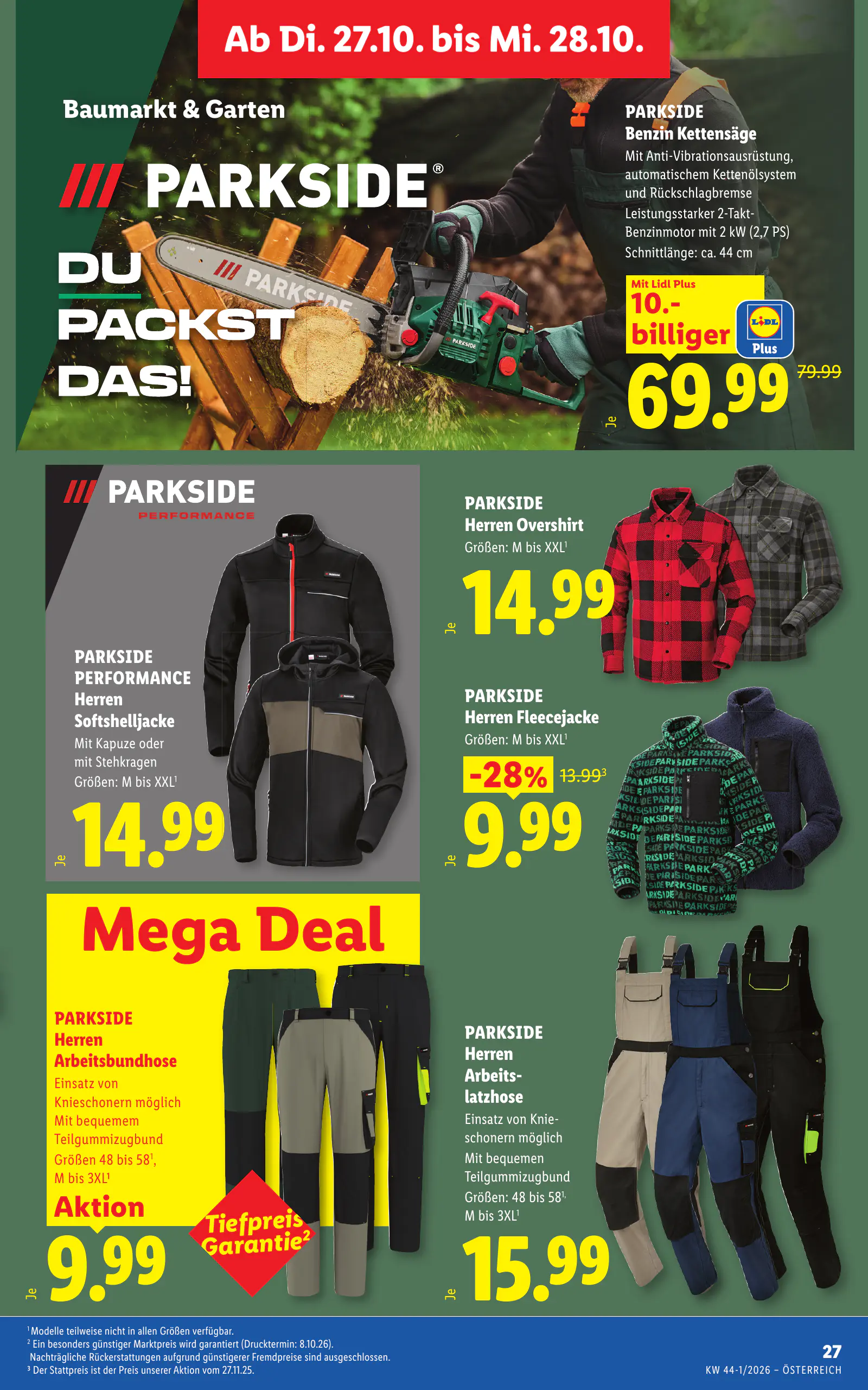 Lidl Ausztria Flugblatt, 34. oldal (okt. 22–28.)