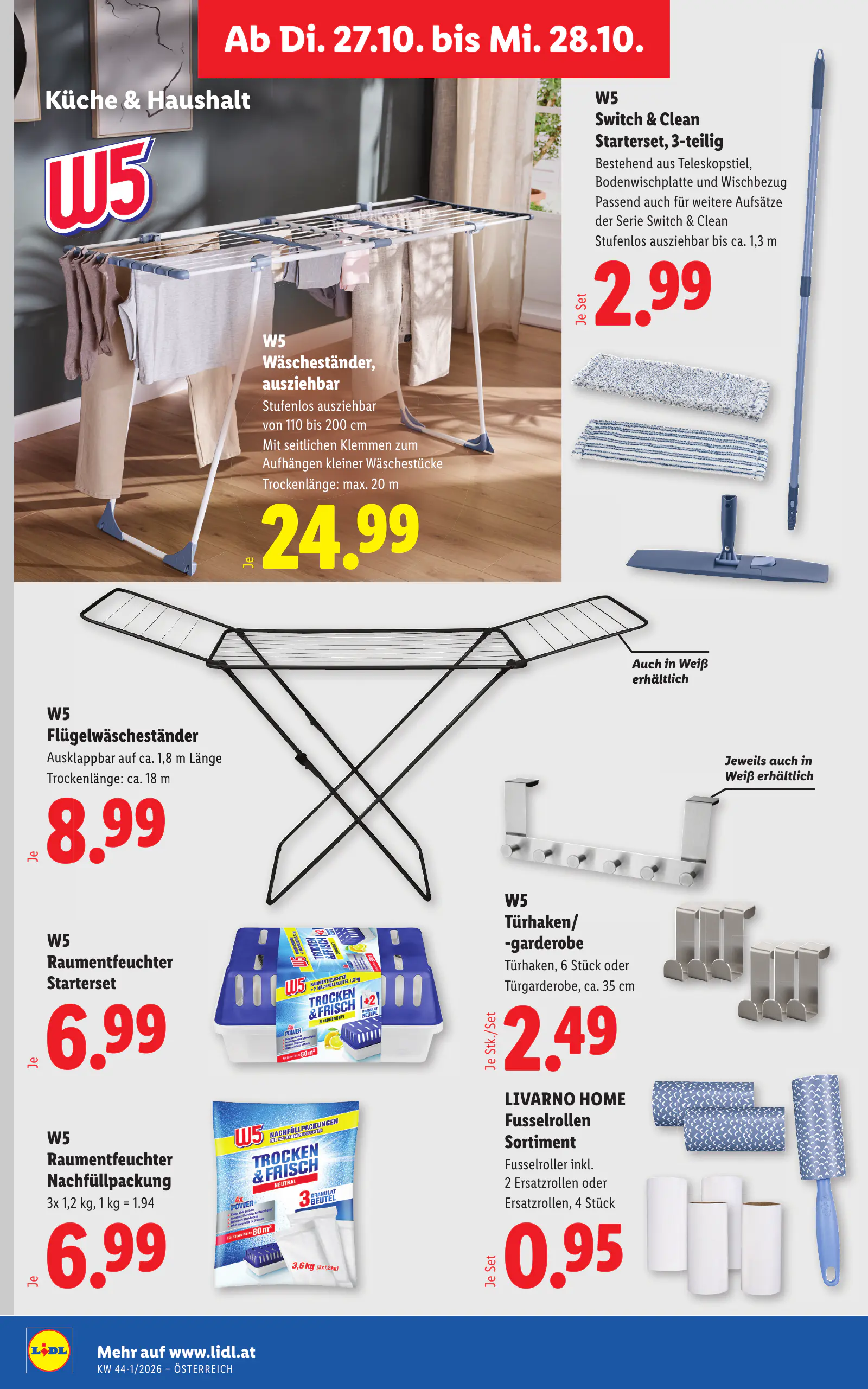 Lidl Ausztria Flugblatt, 39. oldal (okt. 22–28.)