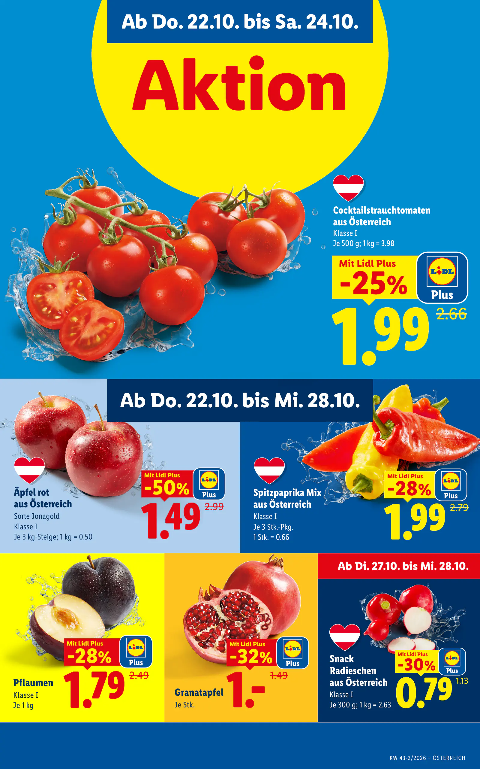 Lidl Ausztria Flugblatt, 42. oldal (okt. 22–28.)