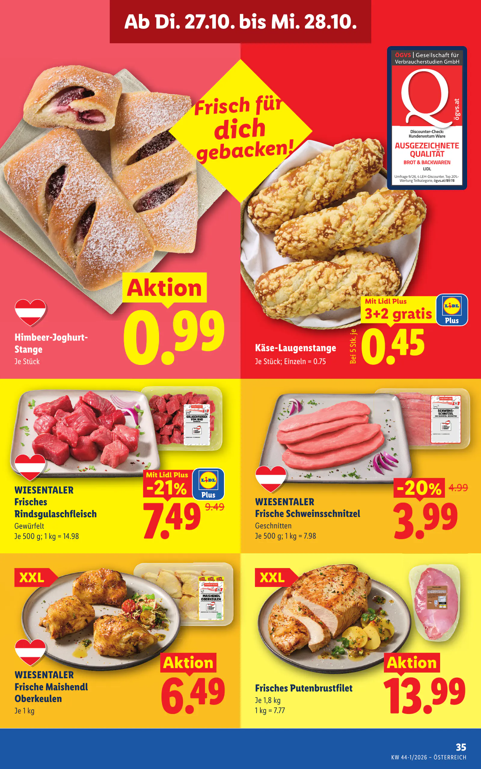 Lidl Ausztria Flugblatt, 44. oldal (okt. 22–28.)