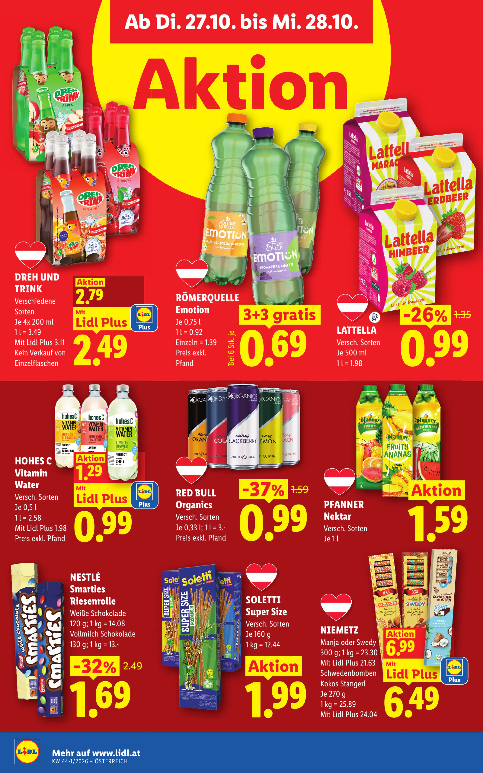 Lidl Ausztria Flugblatt, 47. oldal (okt. 22–28.)