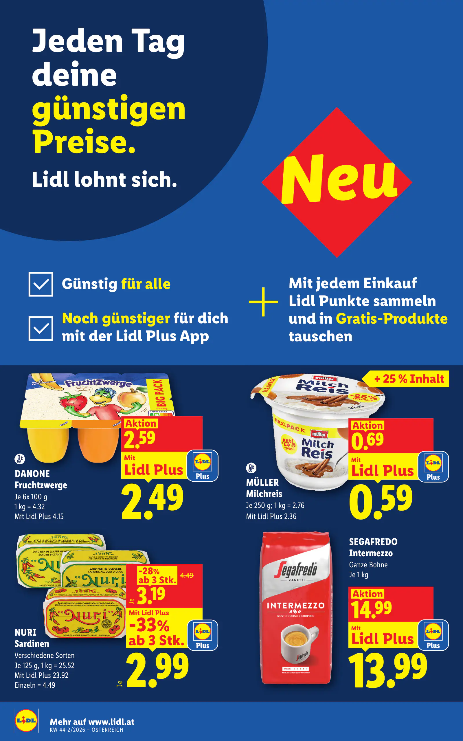 Lidl Ausztria Flugblatt, 8. oldal (okt. 29. – nov. 4.)