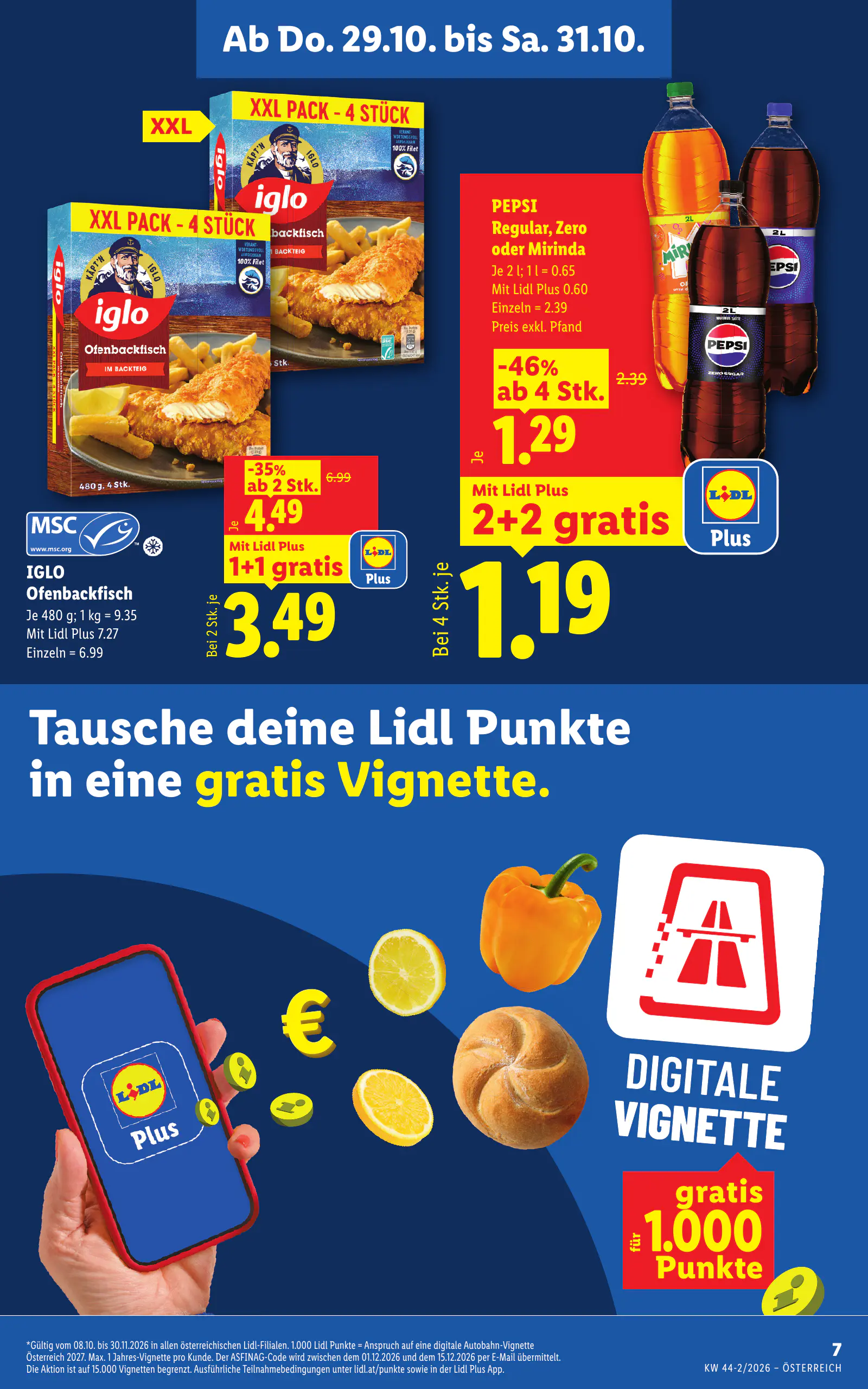 Lidl Ausztria Flugblatt, 9. oldal (okt. 29. – nov. 4.)