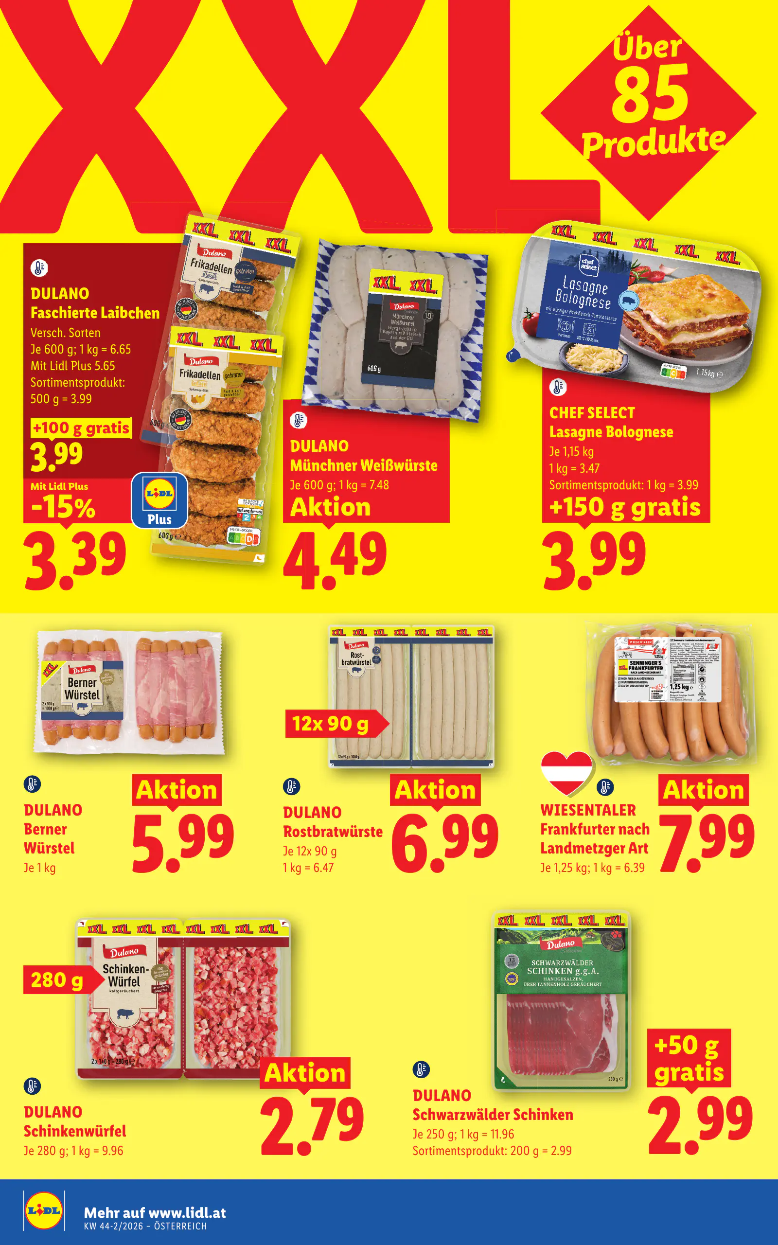 Lidl Ausztria Flugblatt, 10. oldal (okt. 29. – nov. 4.)